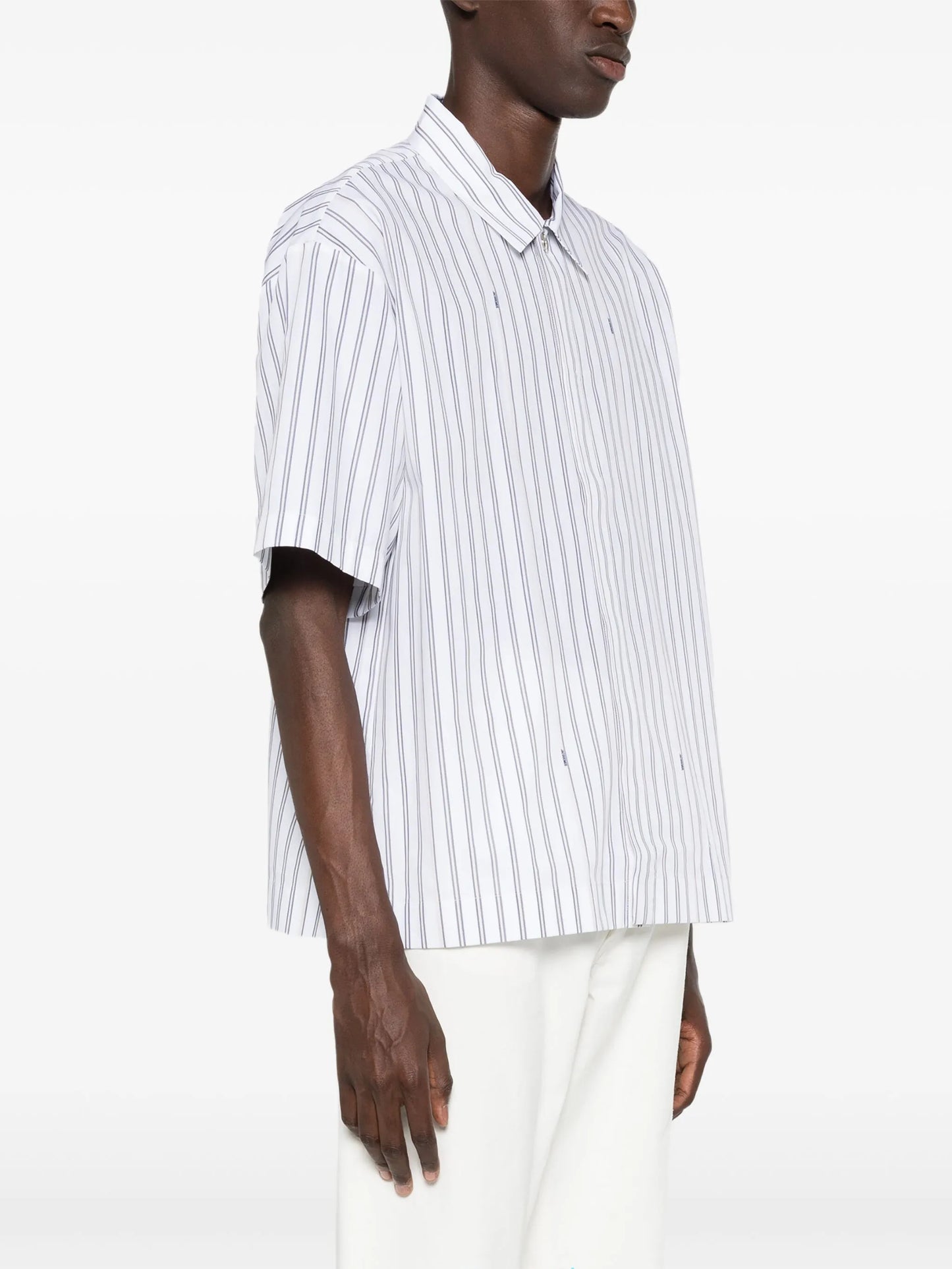 Le Chemise striped poplin shirt