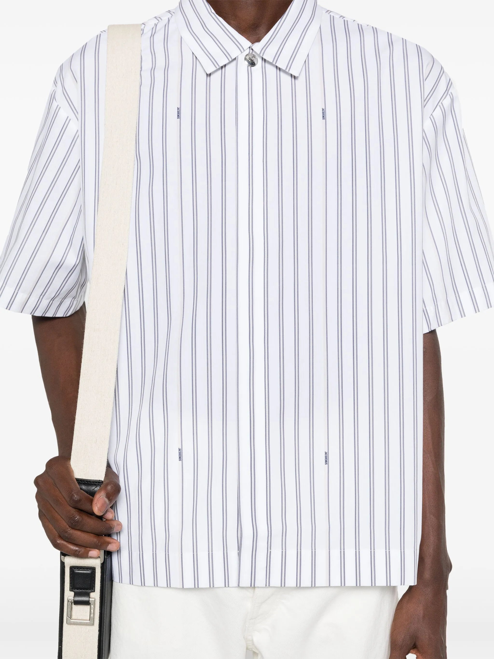 Le Chemise striped poplin shirt