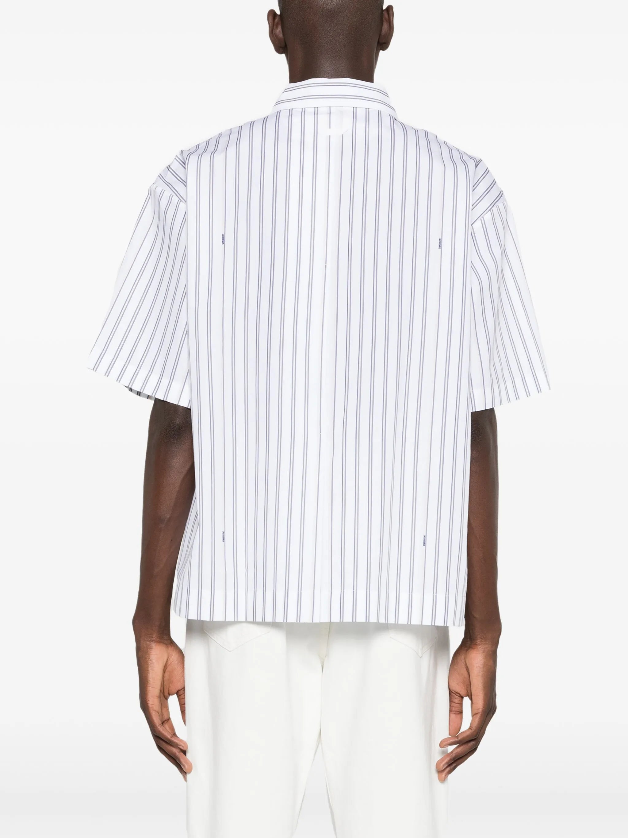 Le Chemise striped poplin shirt