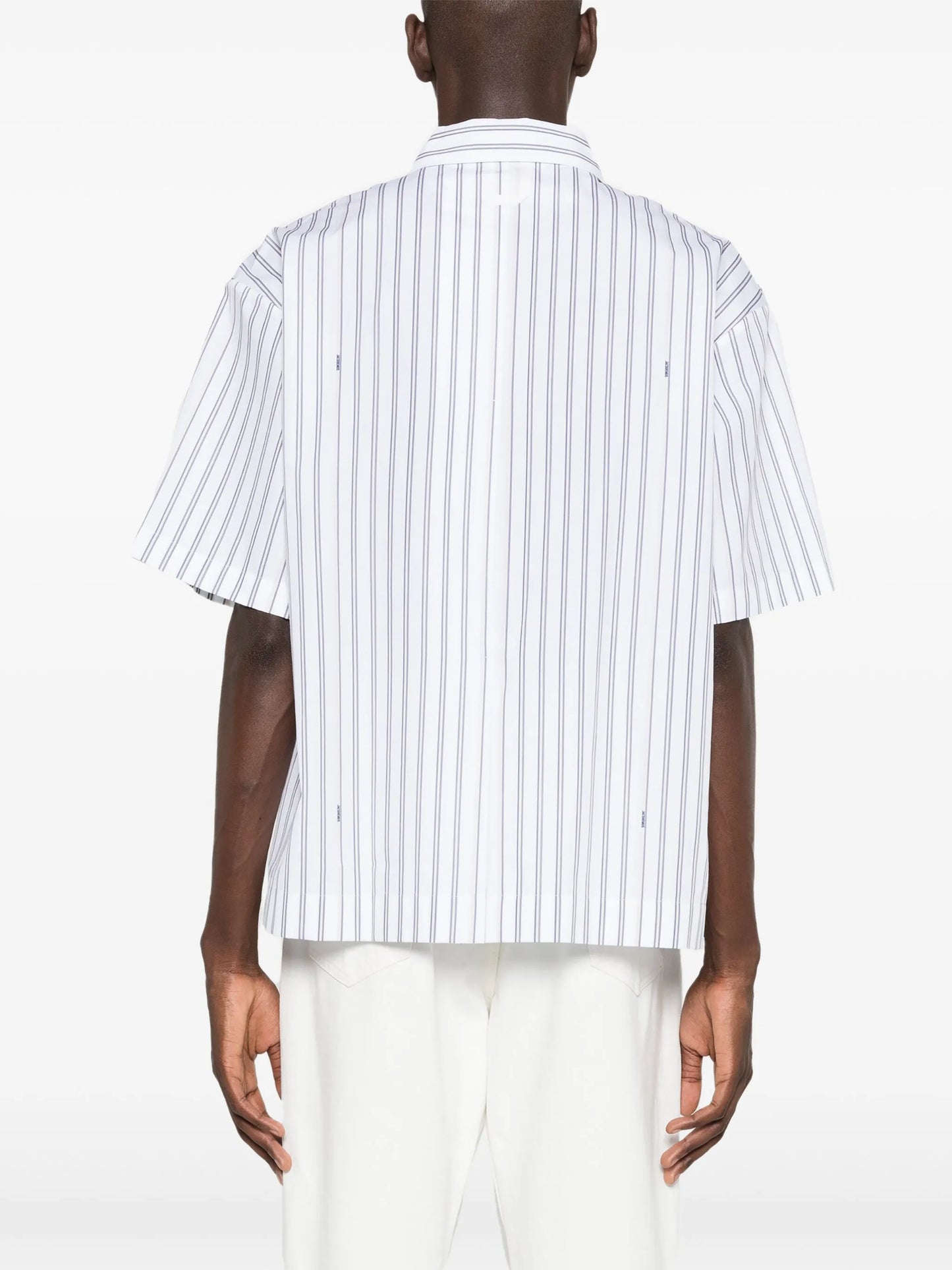 Le Chemise striped poplin shirt