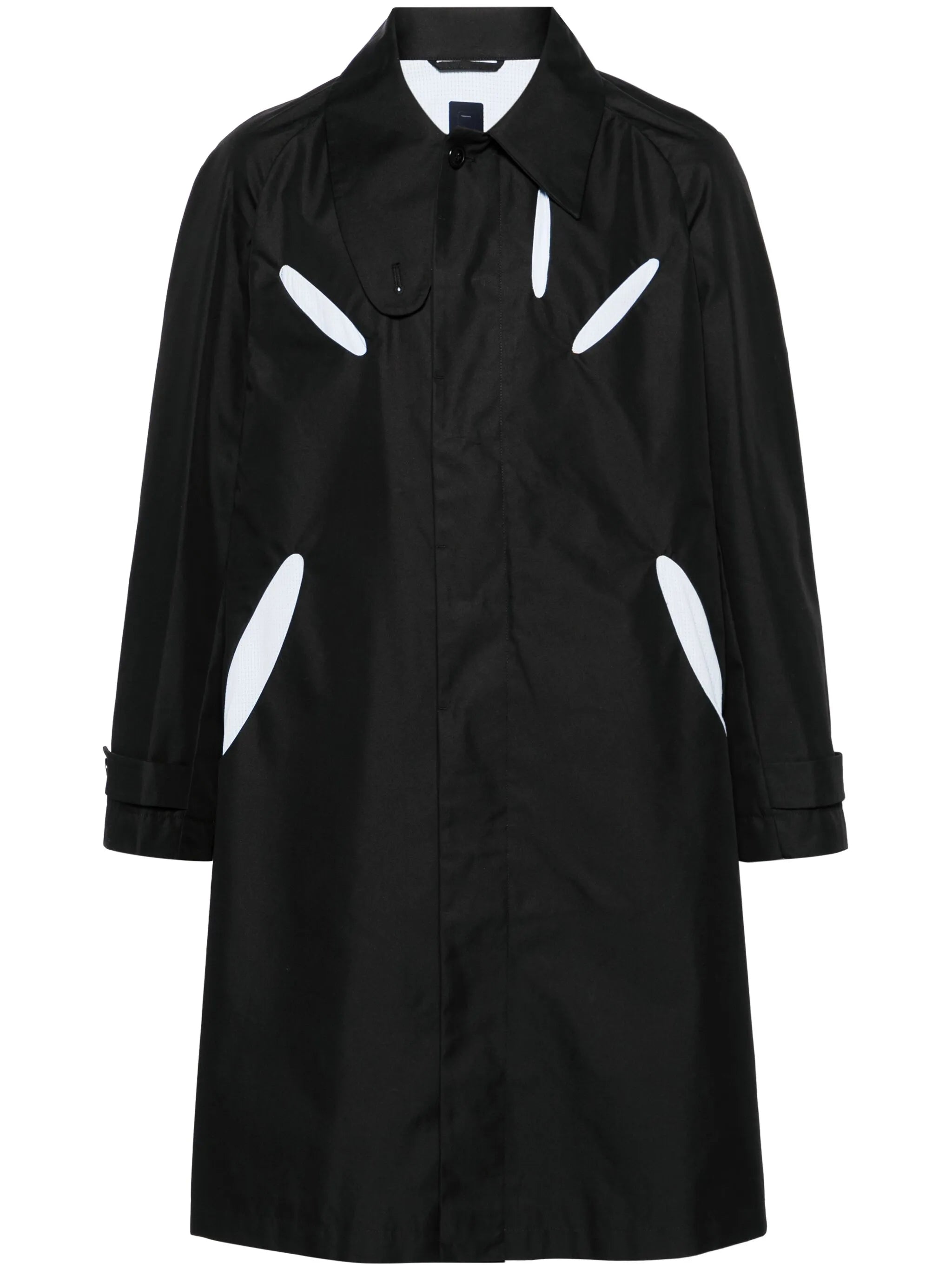 Aperture cut-out trench coat