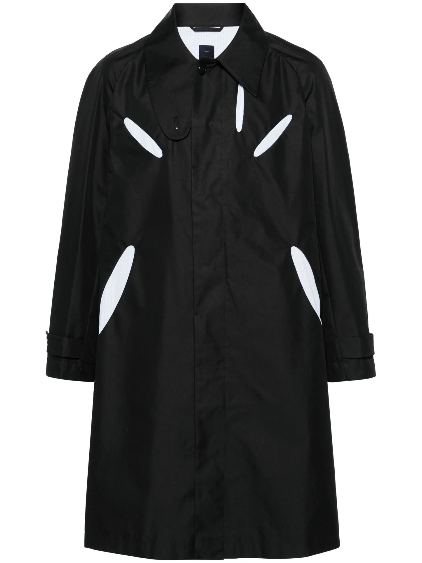 Aperture cut-out trench coat