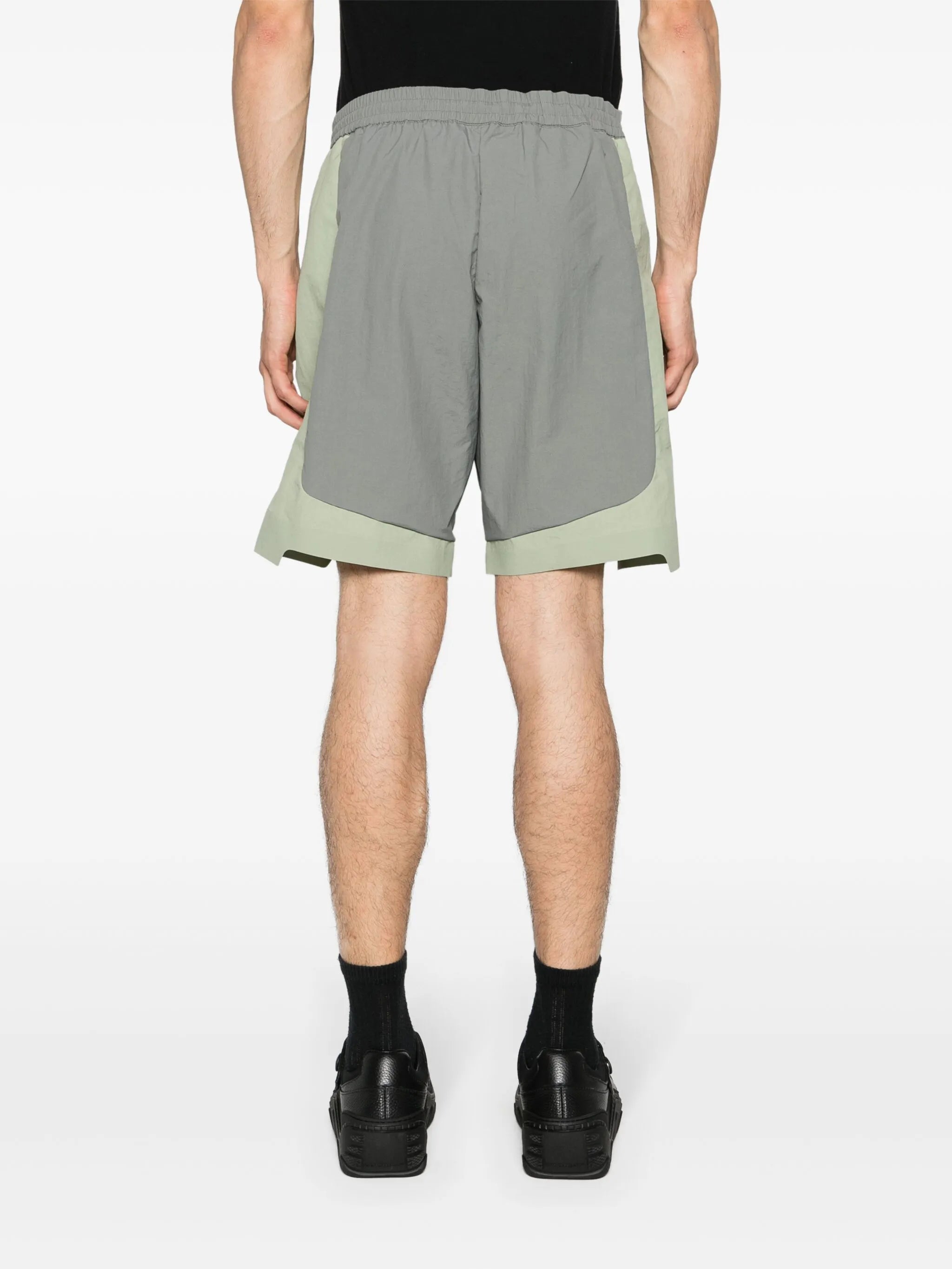 drawstring track shorts