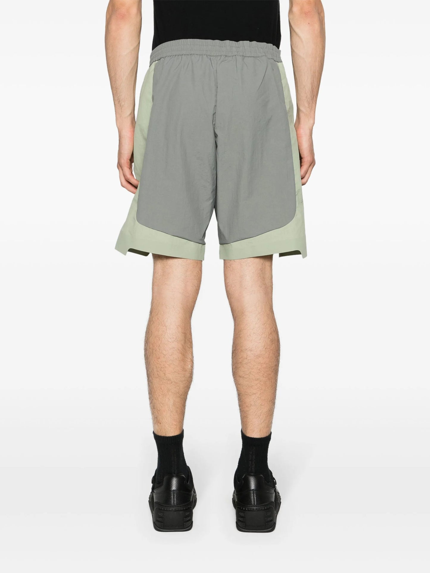 drawstring track shorts