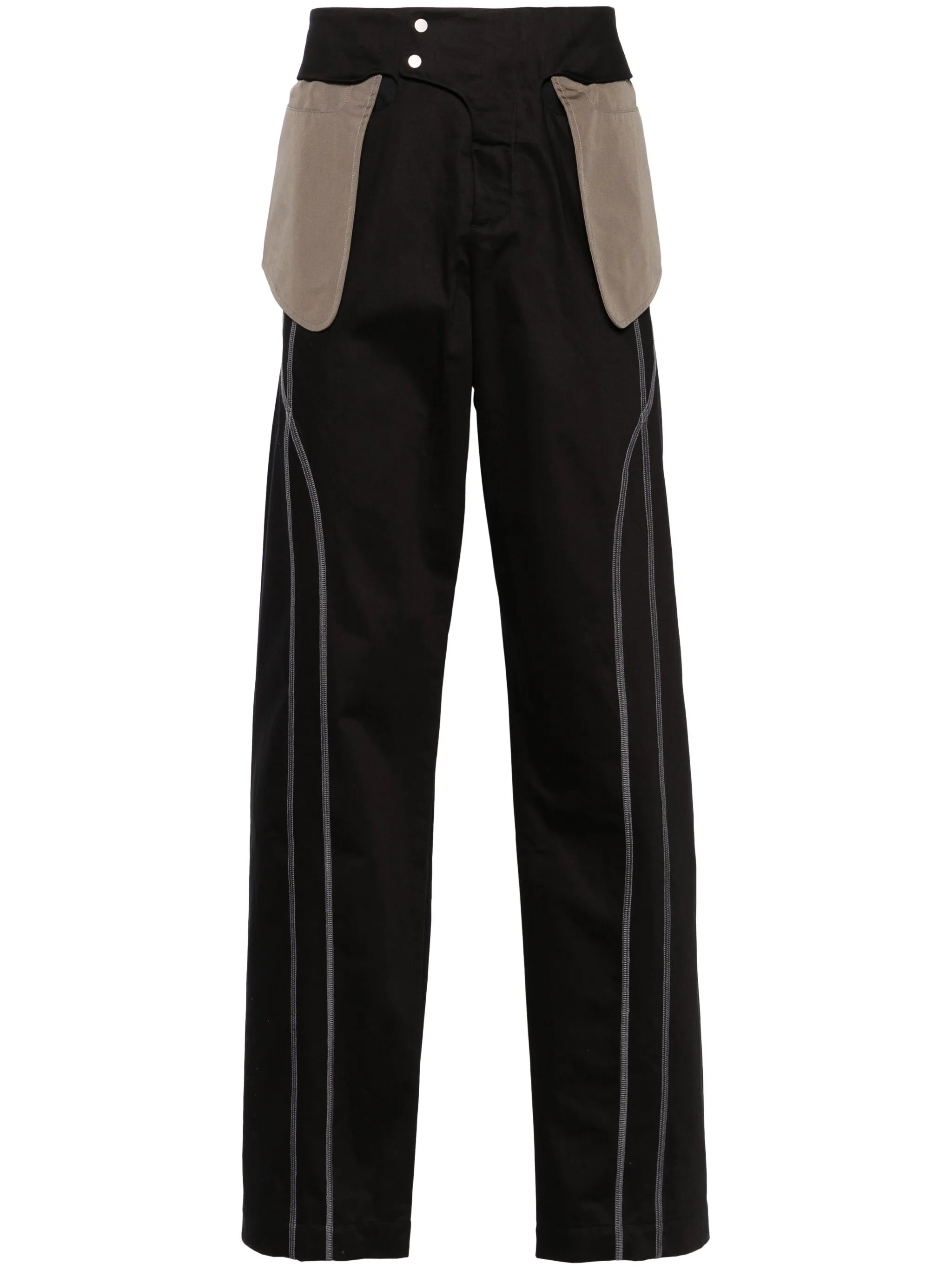Binate straight trousers
