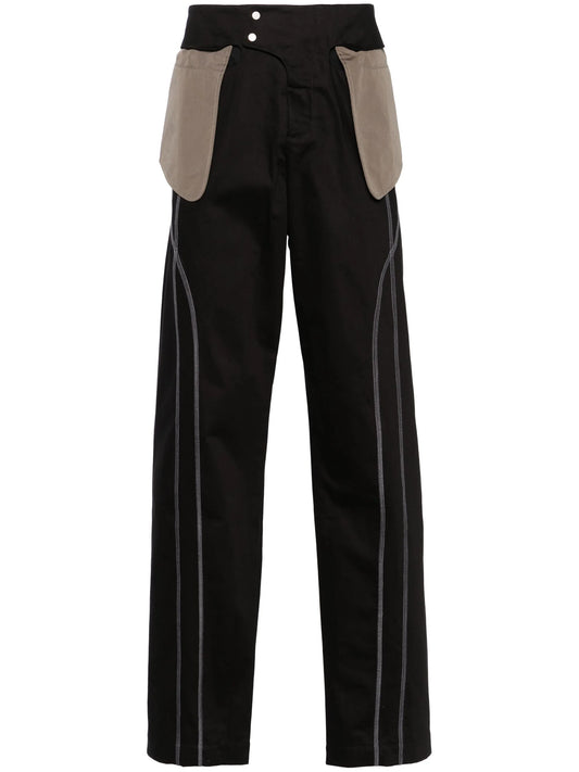 Binate straight trousers