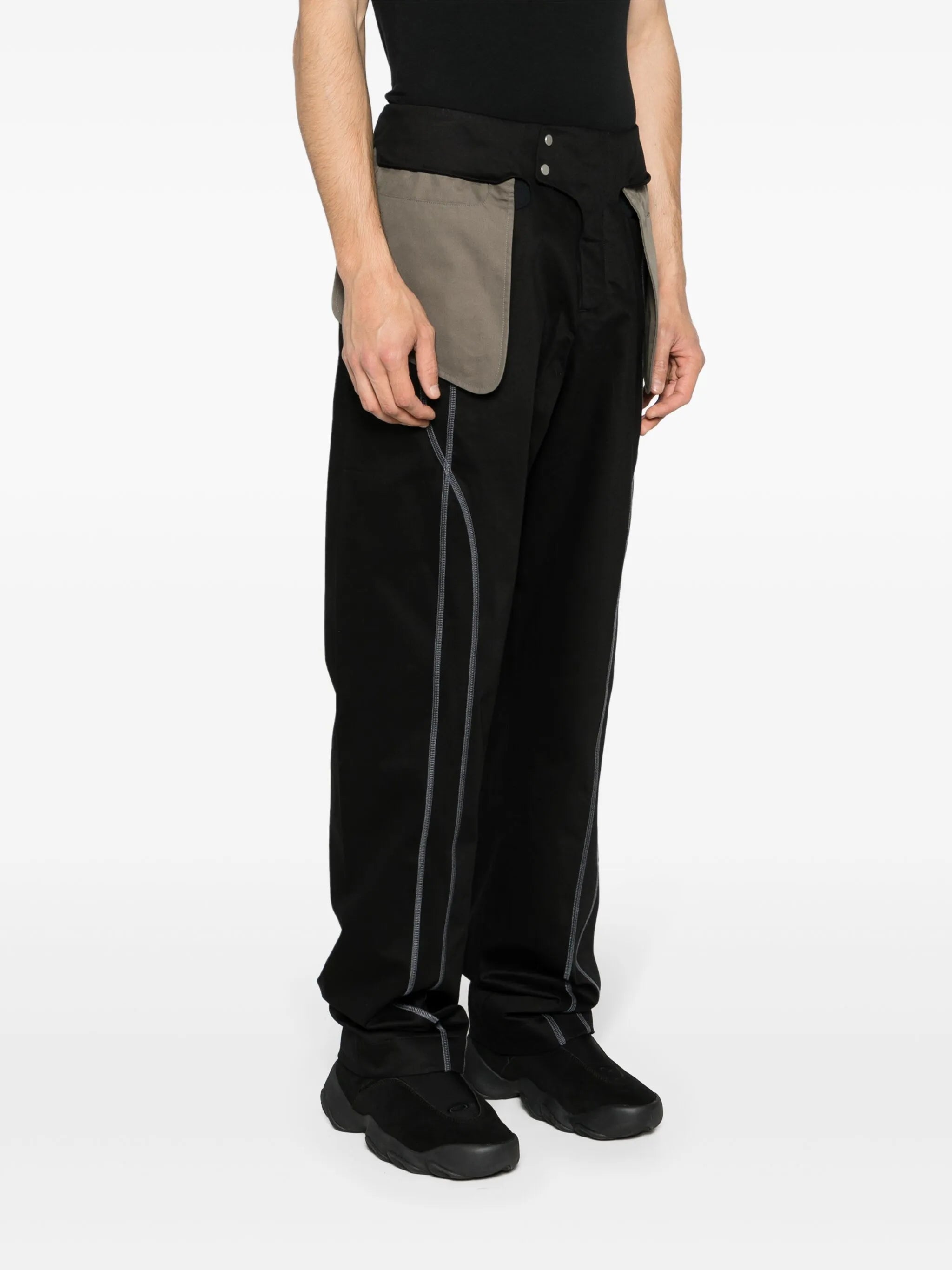 Binate straight trousers