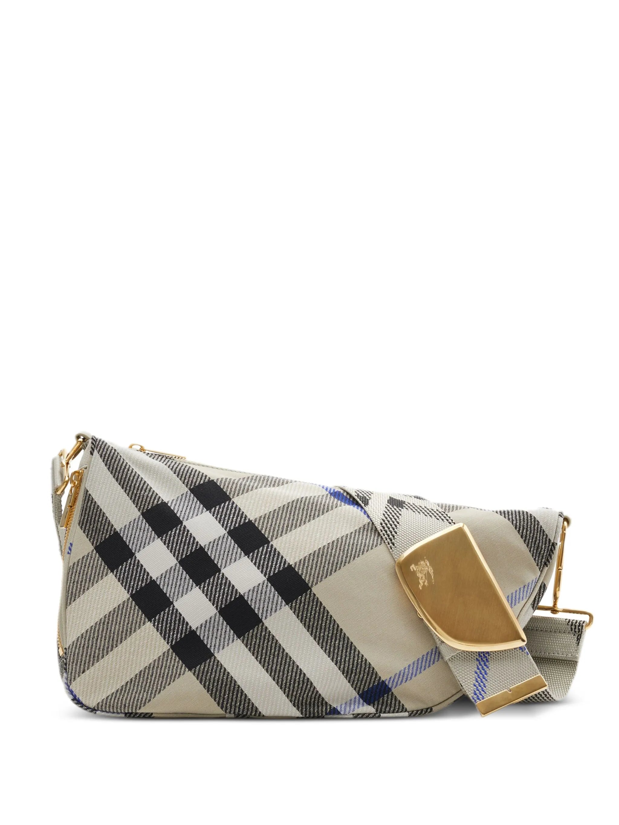 medium Shield checkered shoulder bag