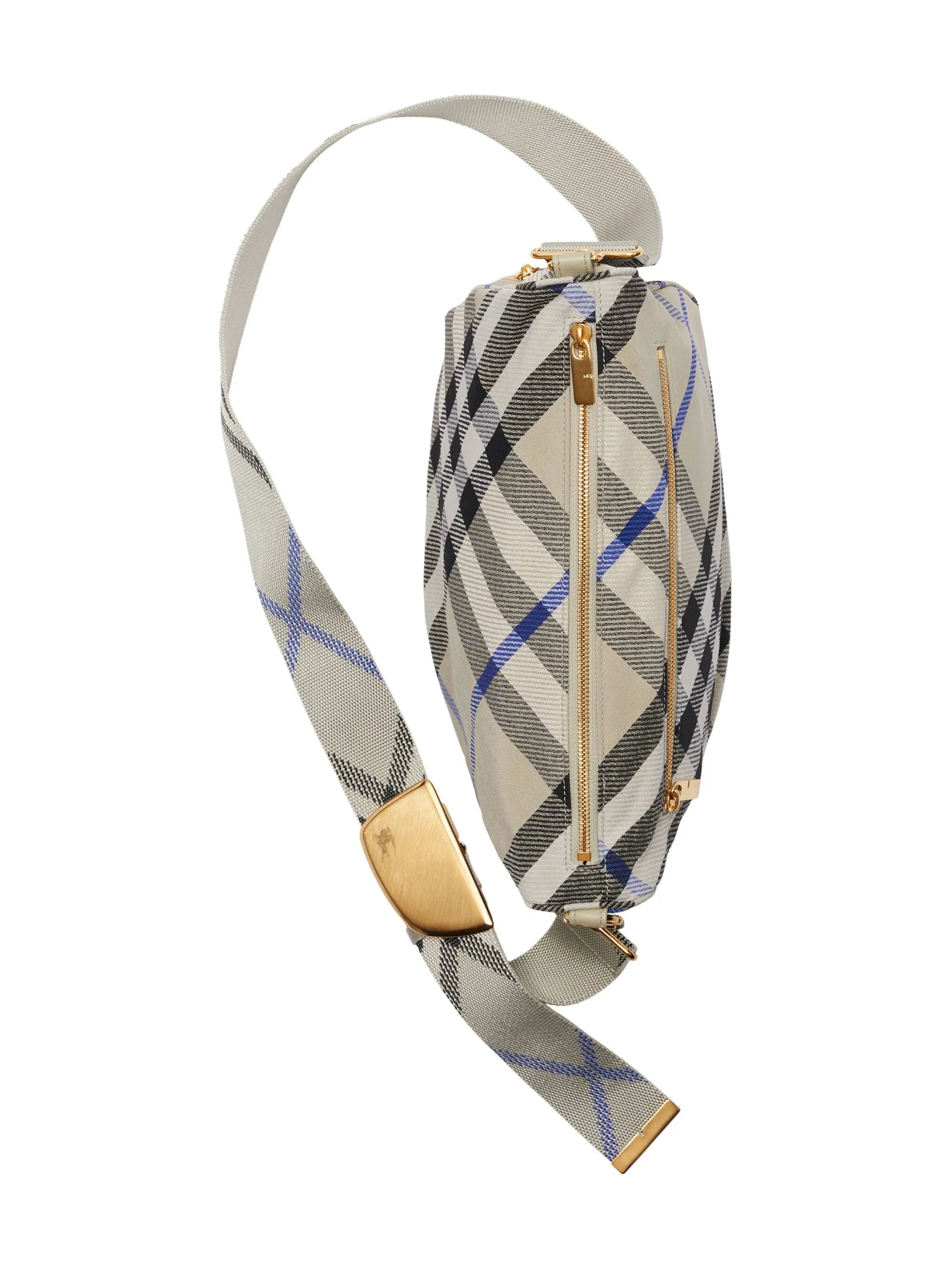 medium Shield checkered shoulder bag