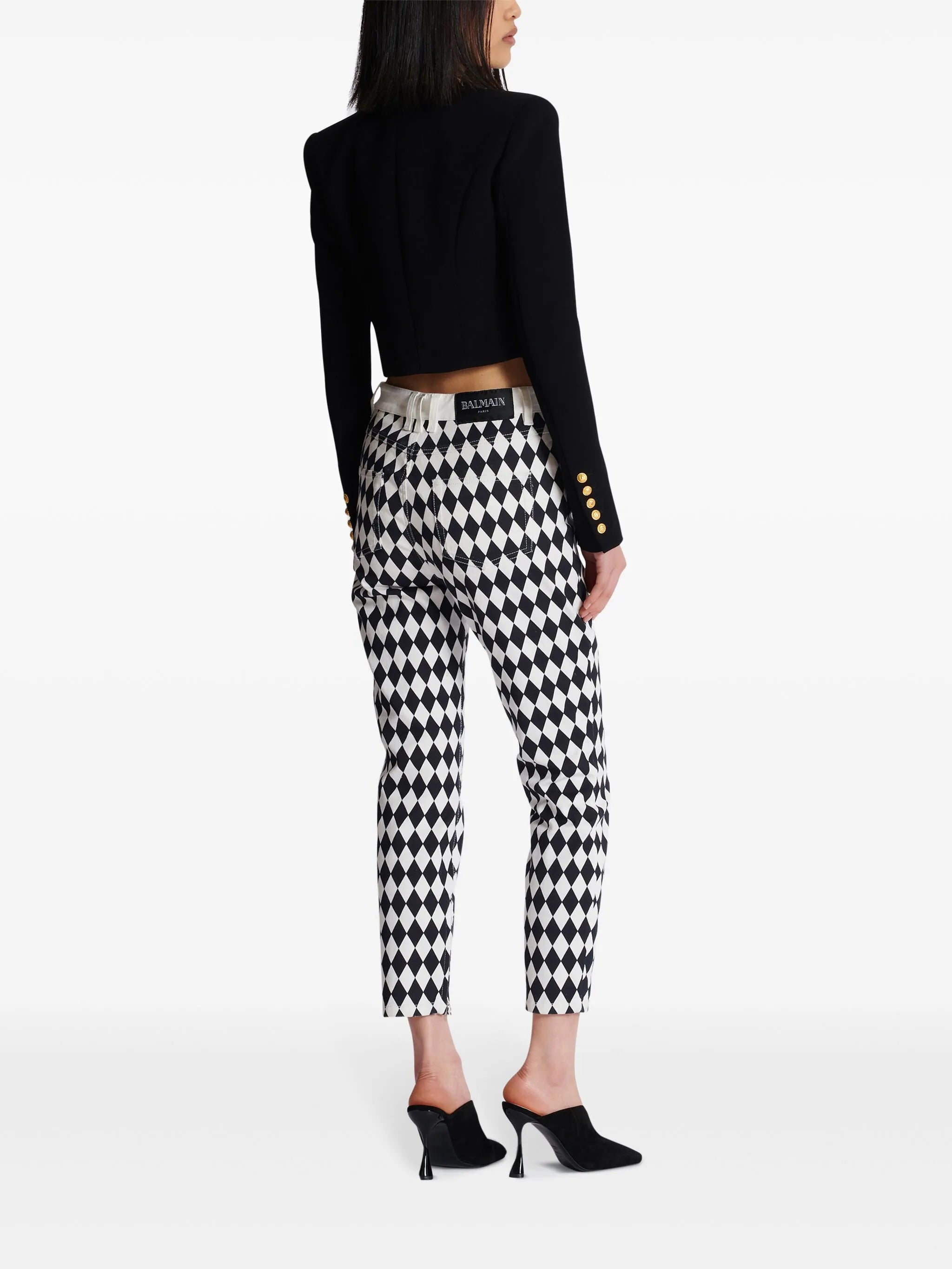 Spencer crepe cropped jacket