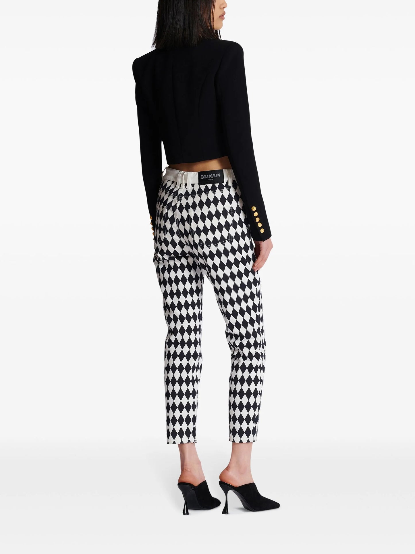Spencer crepe cropped jacket