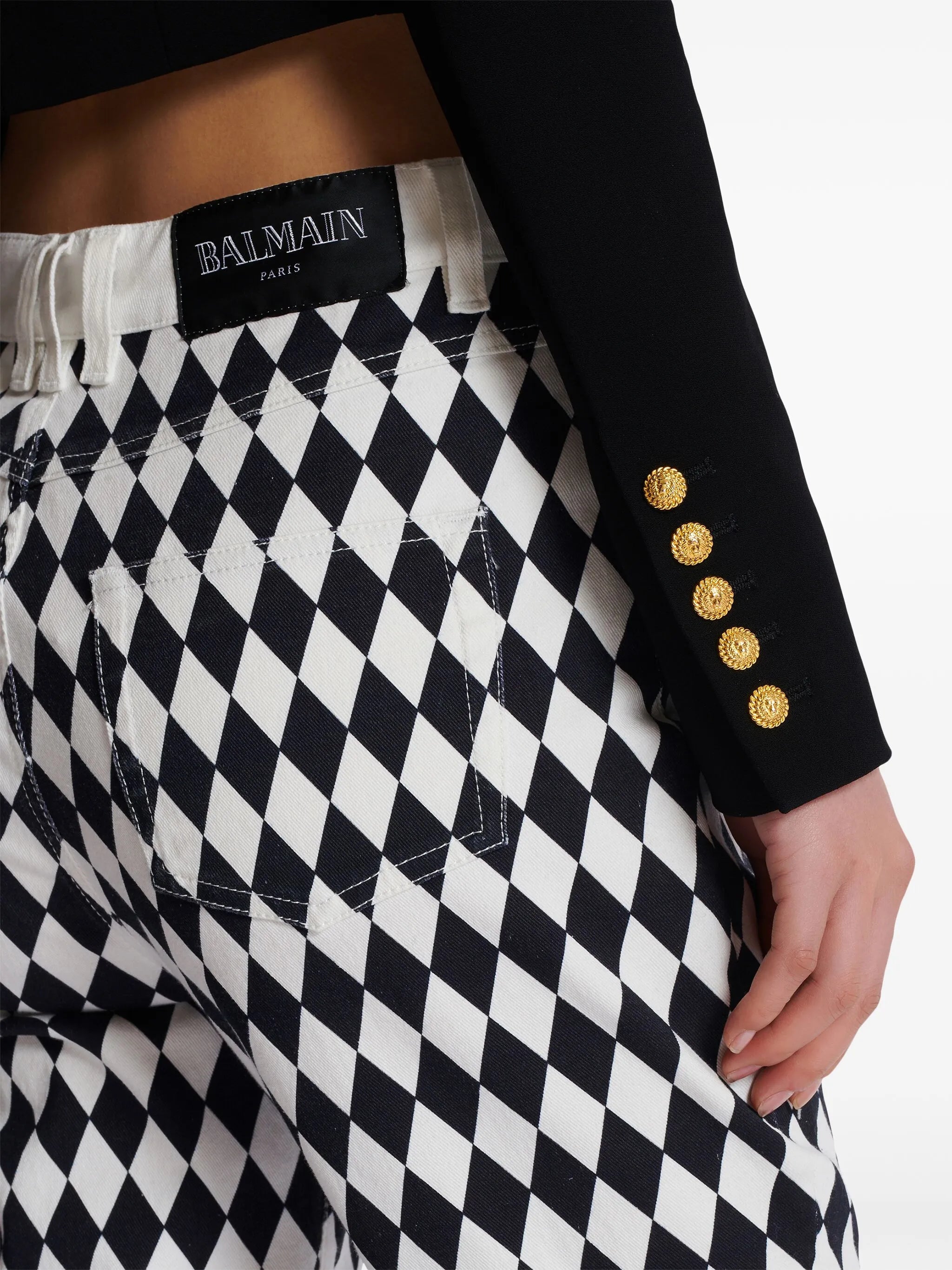 Spencer crepe cropped jacket