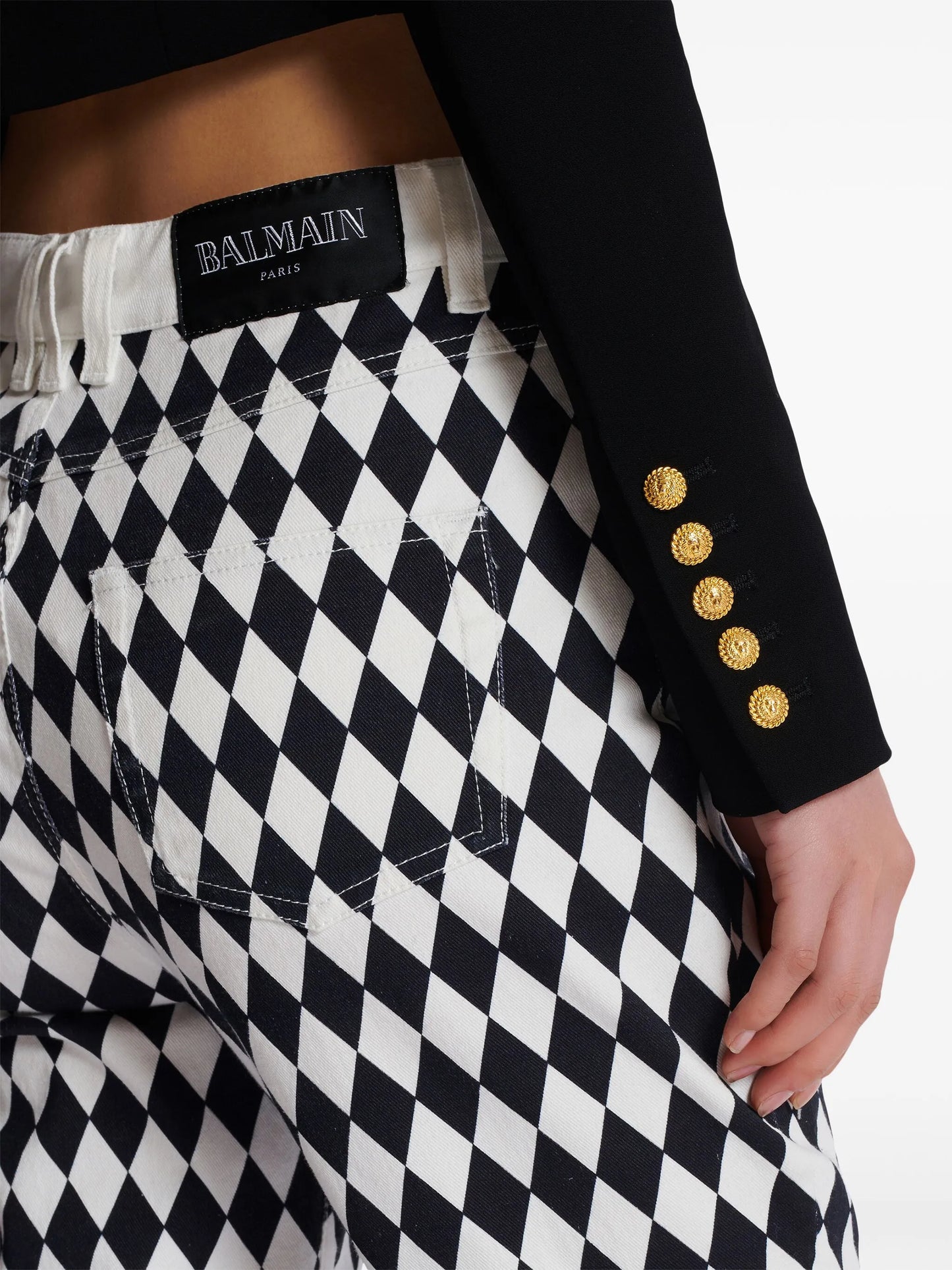 Spencer crepe cropped jacket