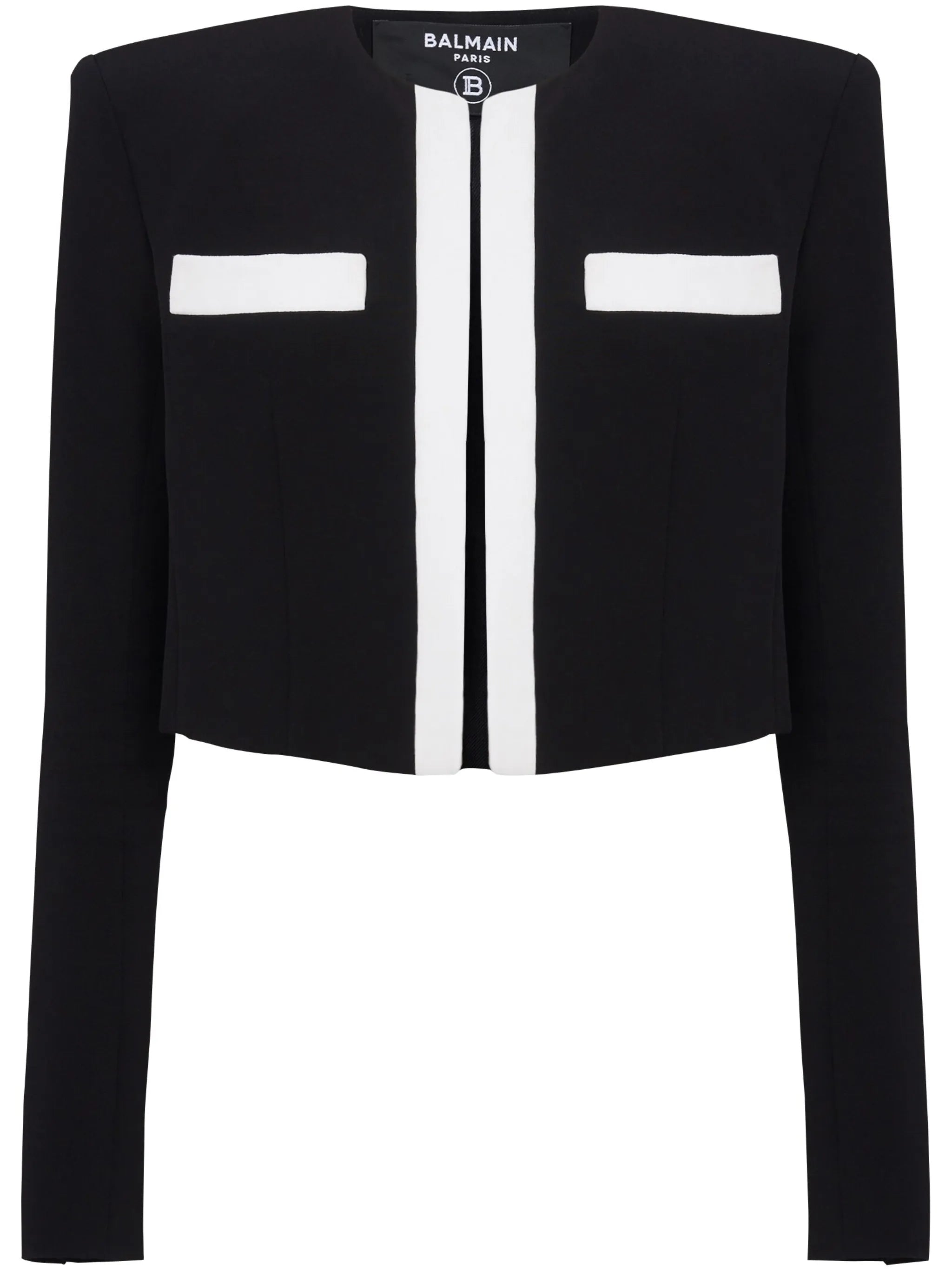 Spencer crepe cropped jacket