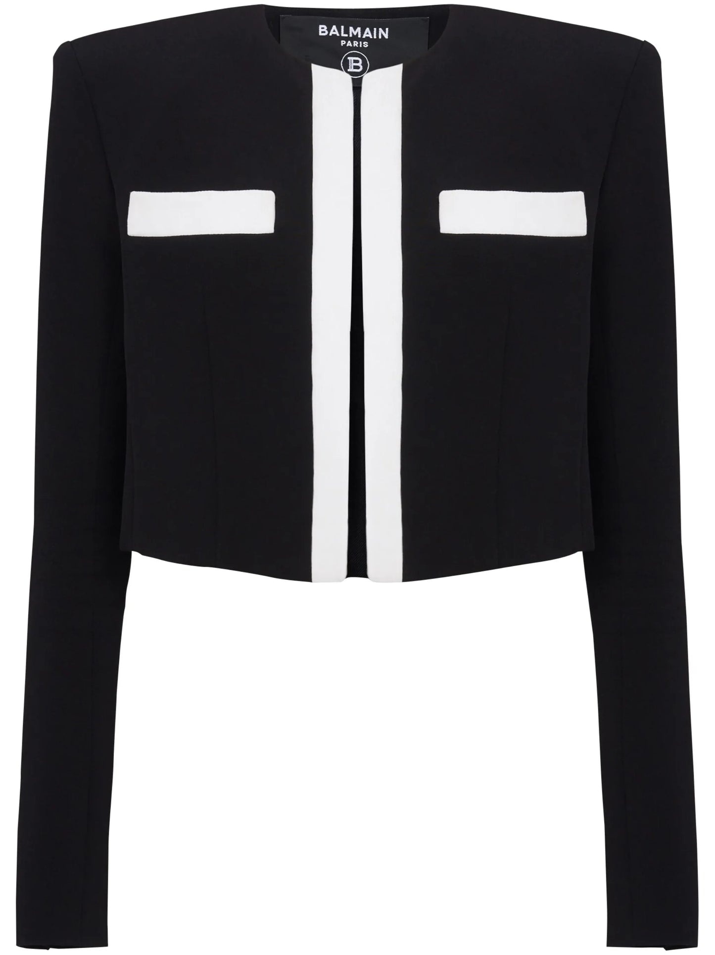 Spencer crepe cropped jacket