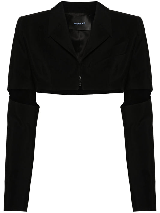 cut-out cropped jacket