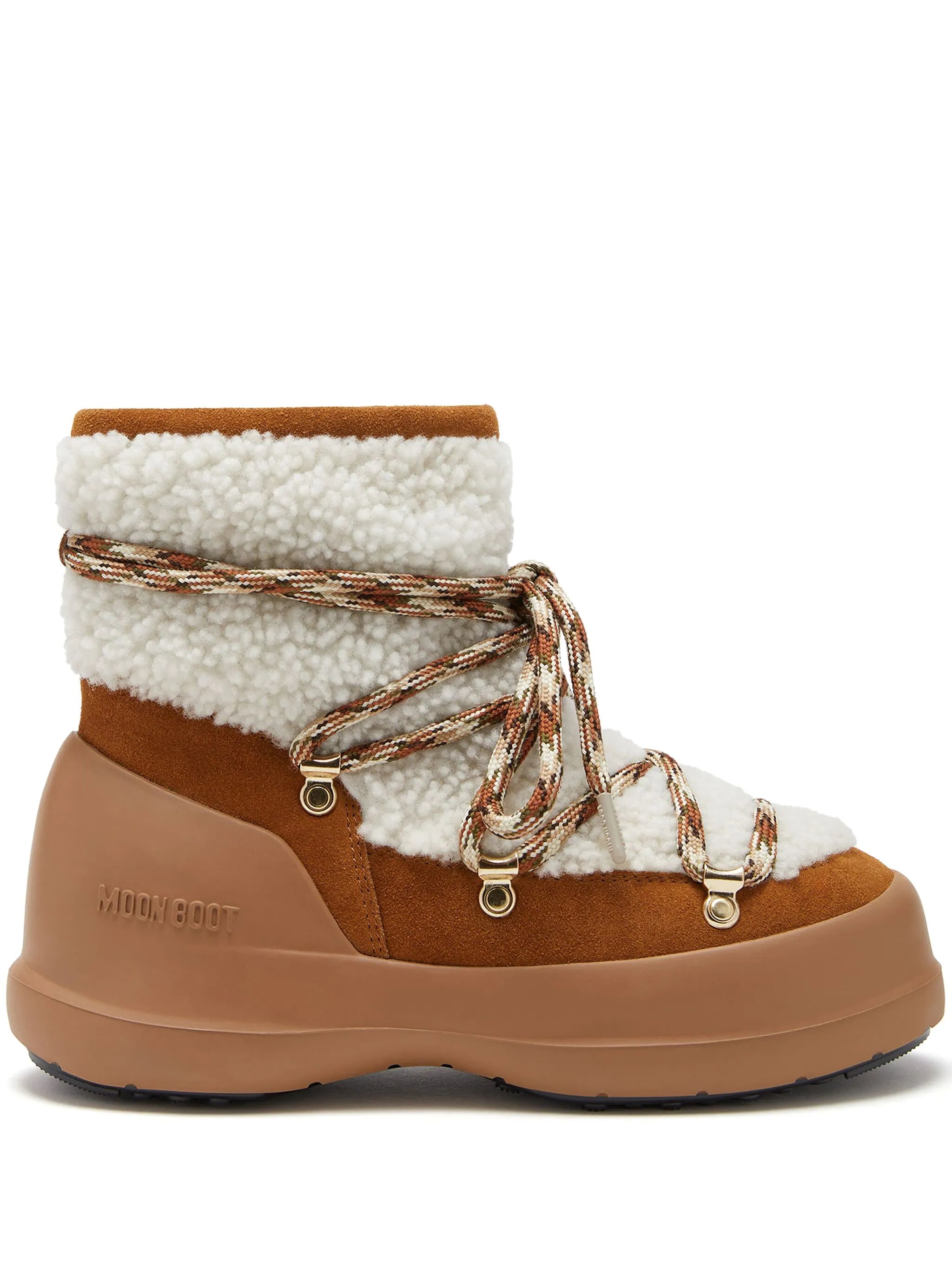 Luna shearling lace-up boots