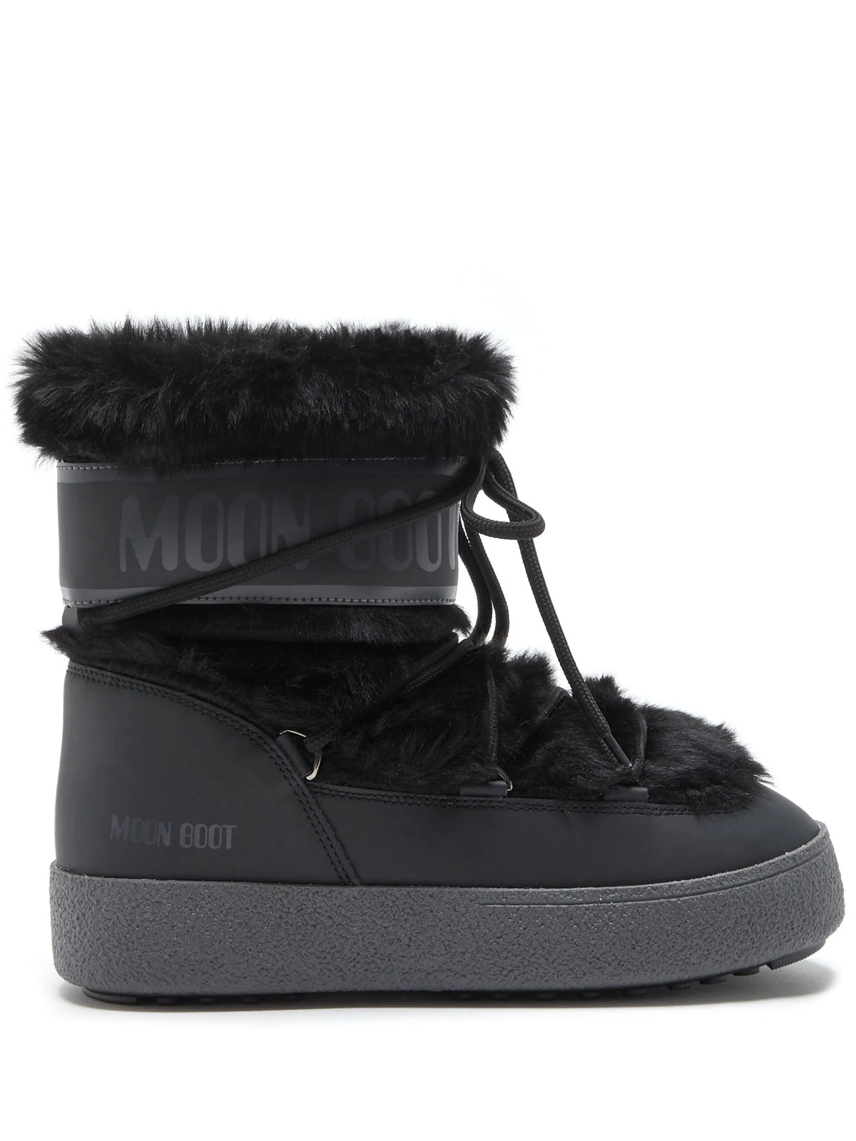 Ltrack low faux-fur boots
