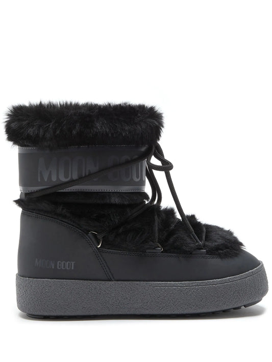 Ltrack low faux-fur boots