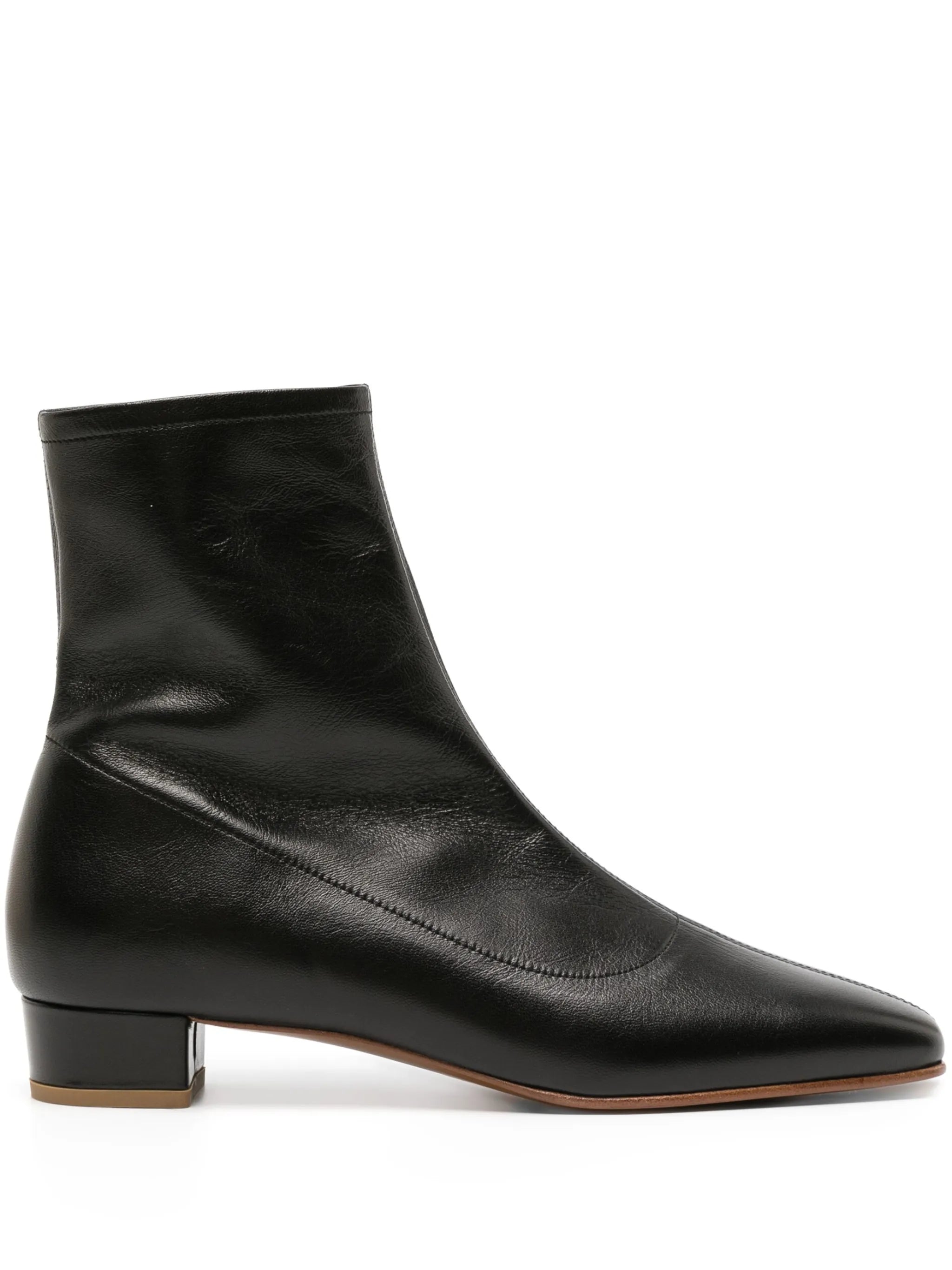 Este 30mm square-toe ankle boots