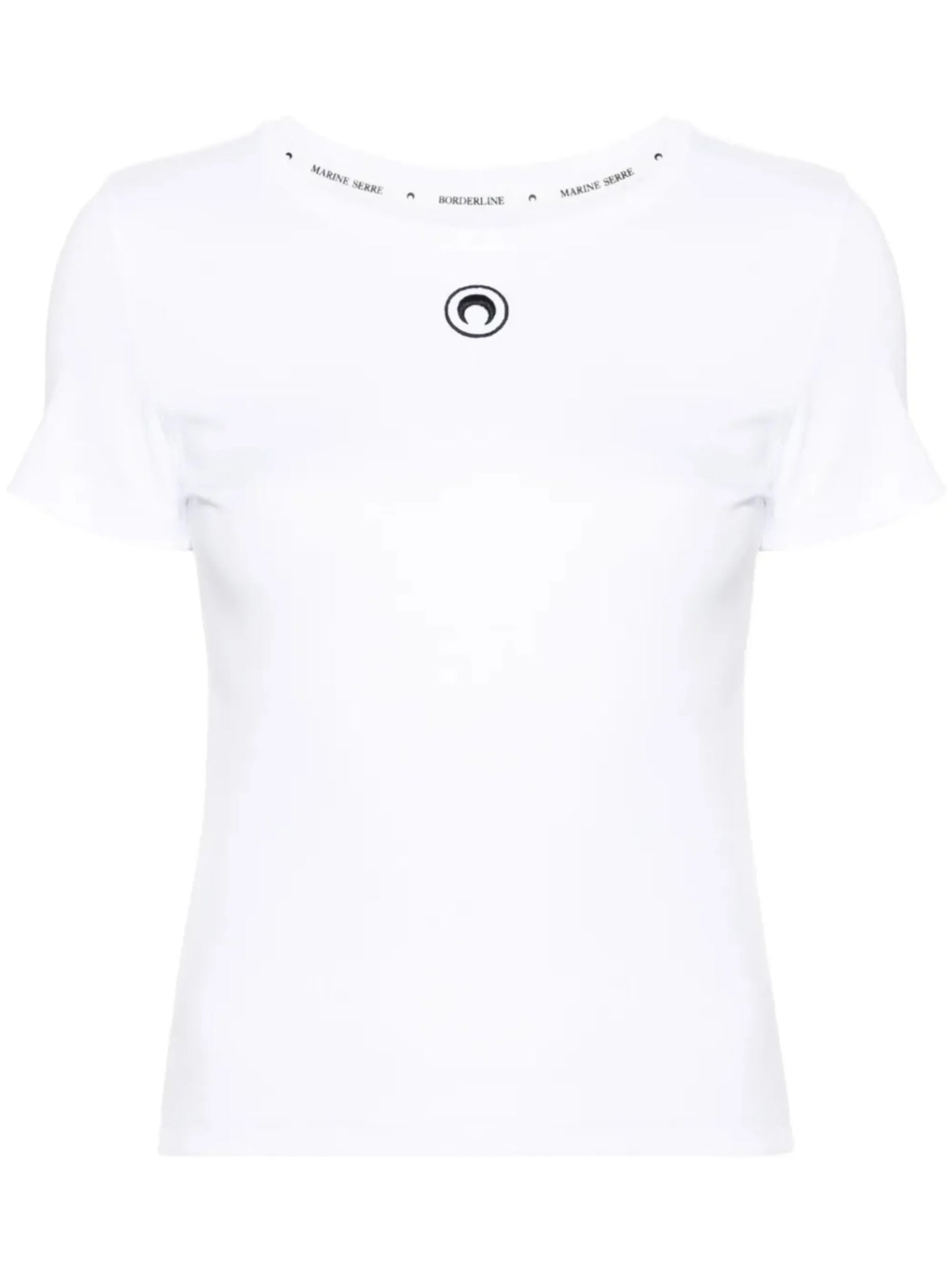 Crescent Moon-embroidery T-shirt