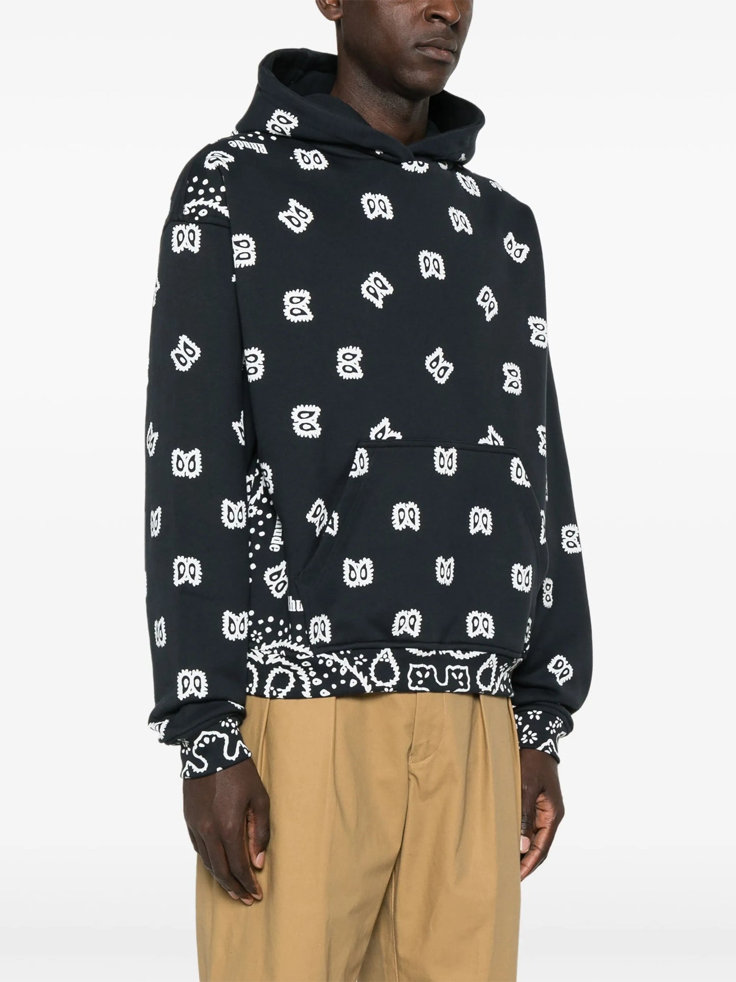 bandana-print hoodie