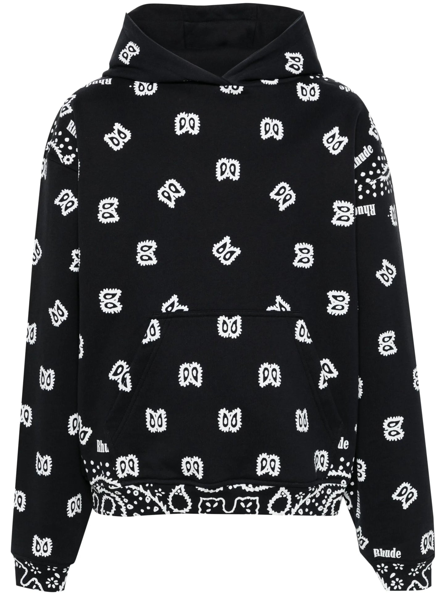 bandana-print hoodie