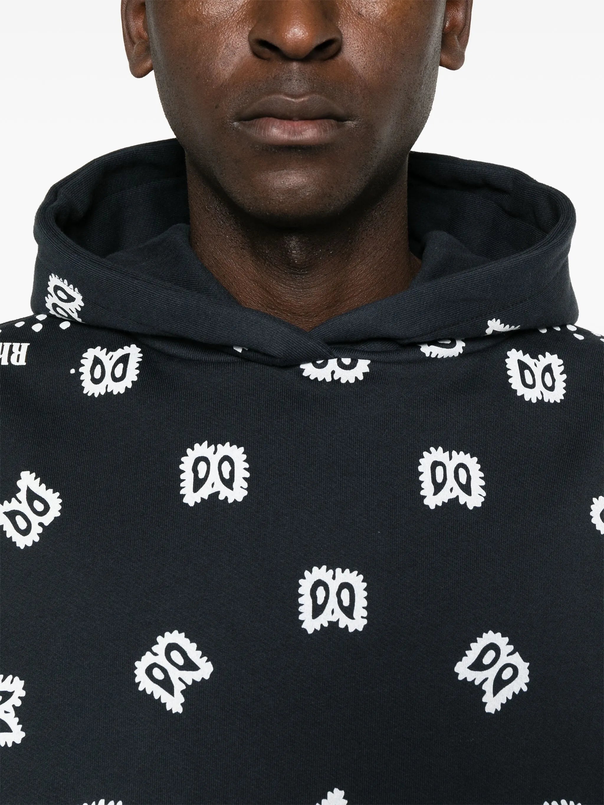 bandana-print hoodie