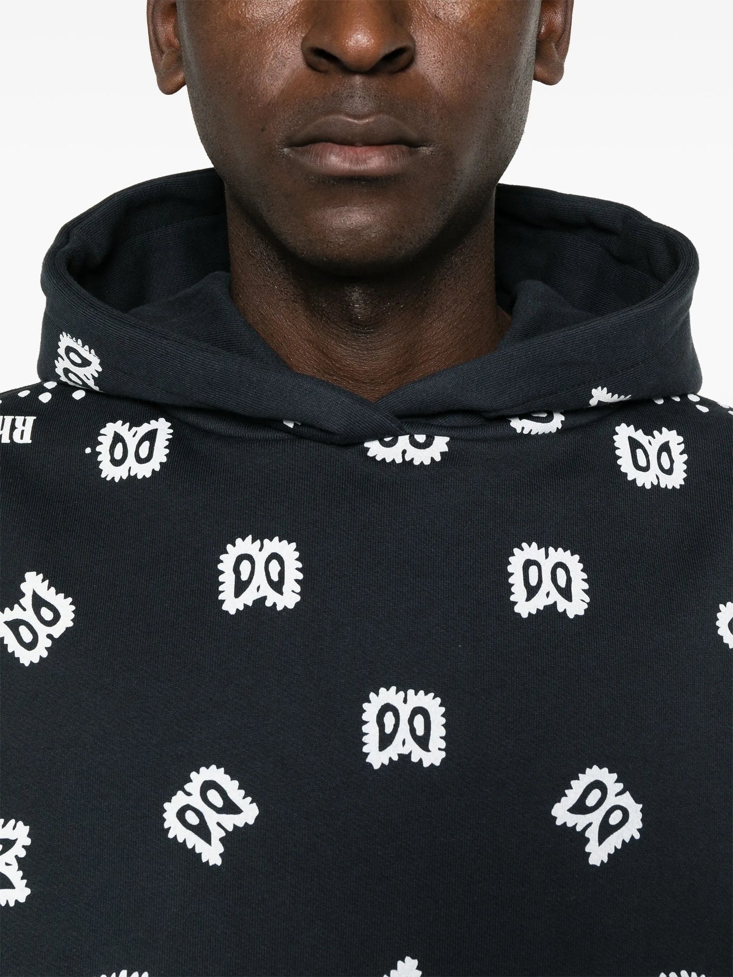 bandana-print hoodie