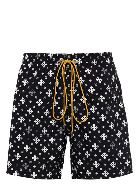 bandana-print swim shorts