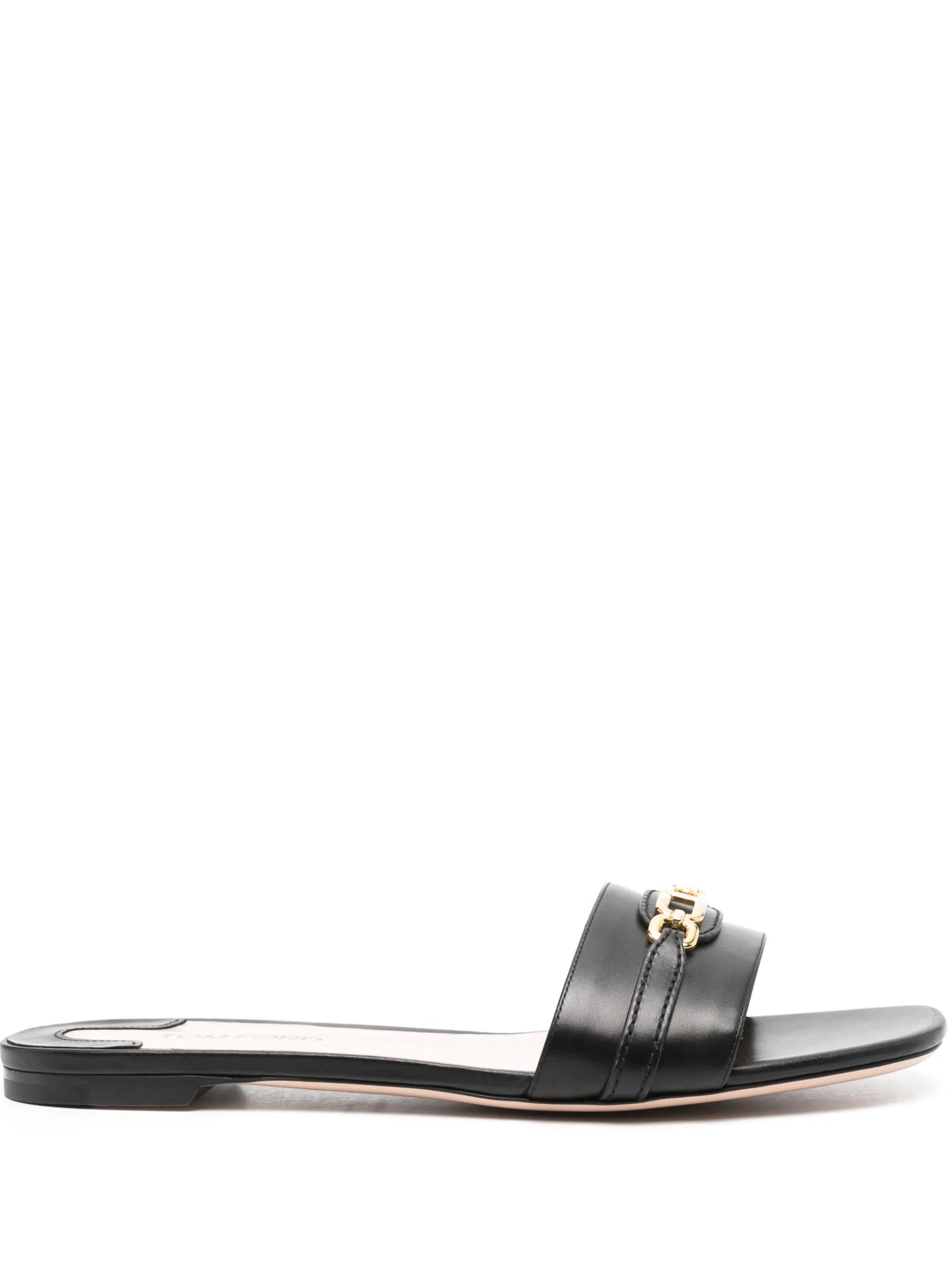 Whitney leather slides