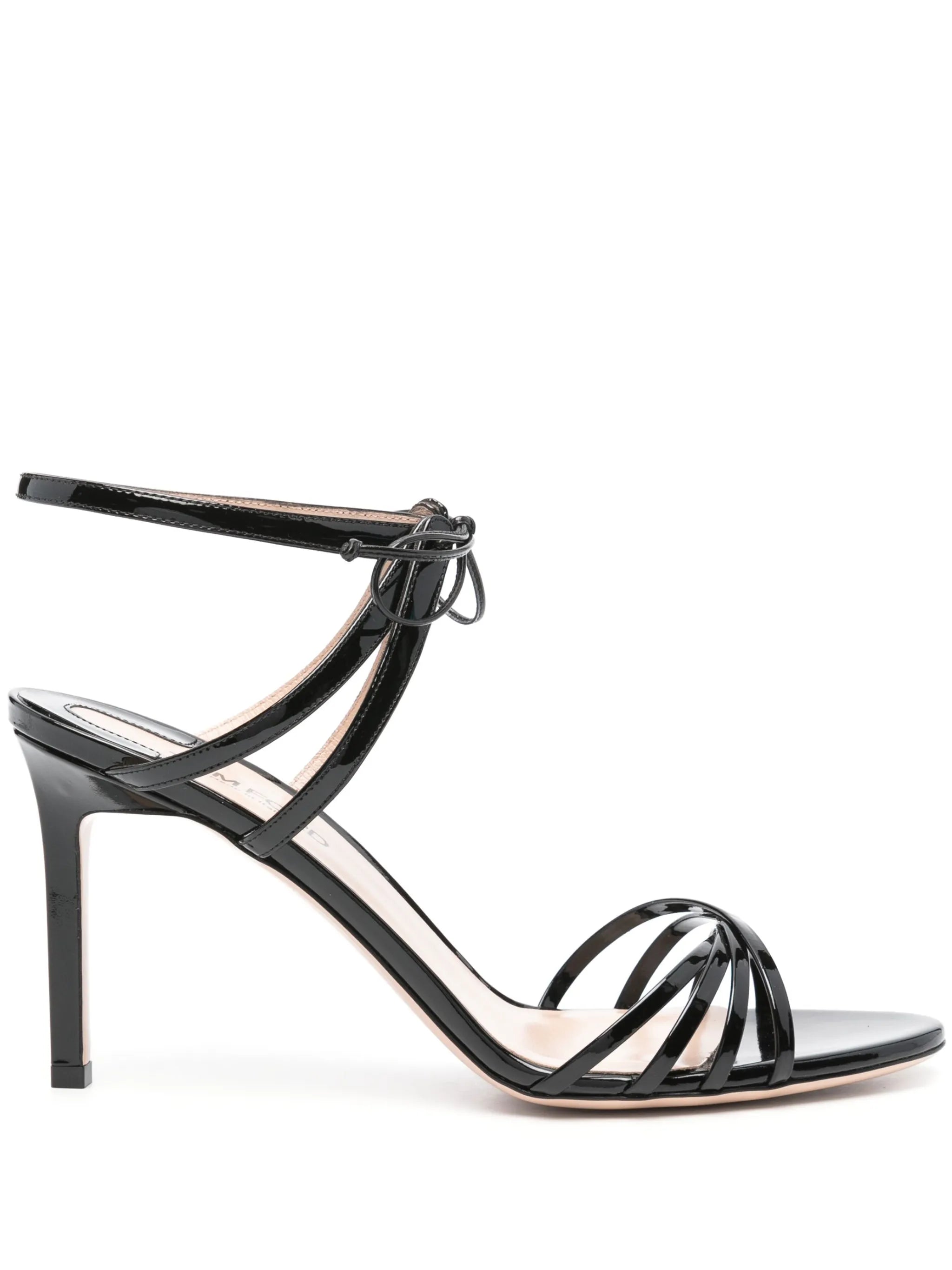 85mm caged leather sandals