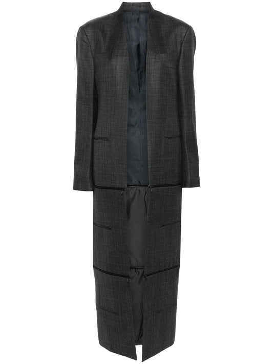 x Zegna Transformer collarless coat