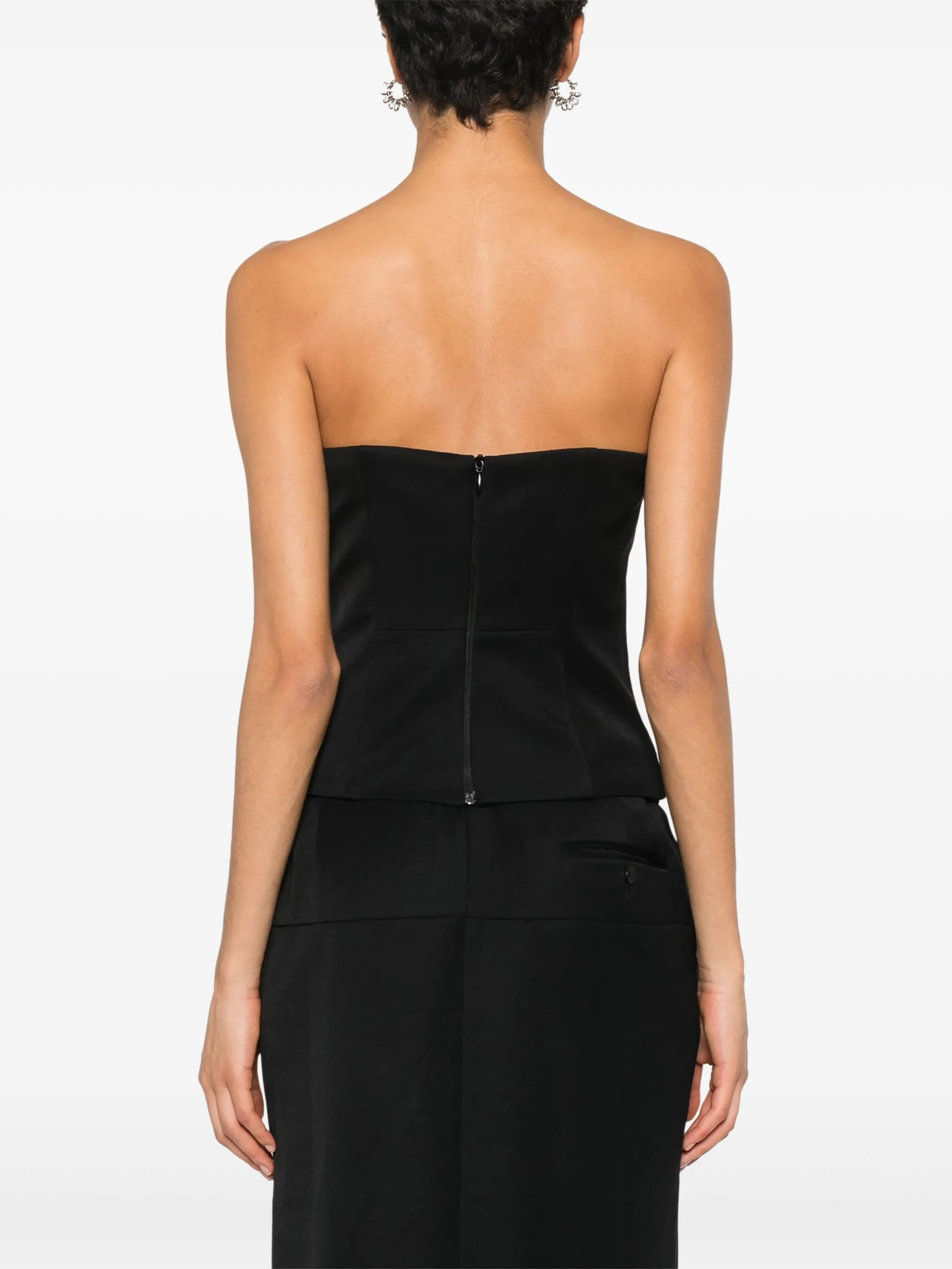 strapless corset top