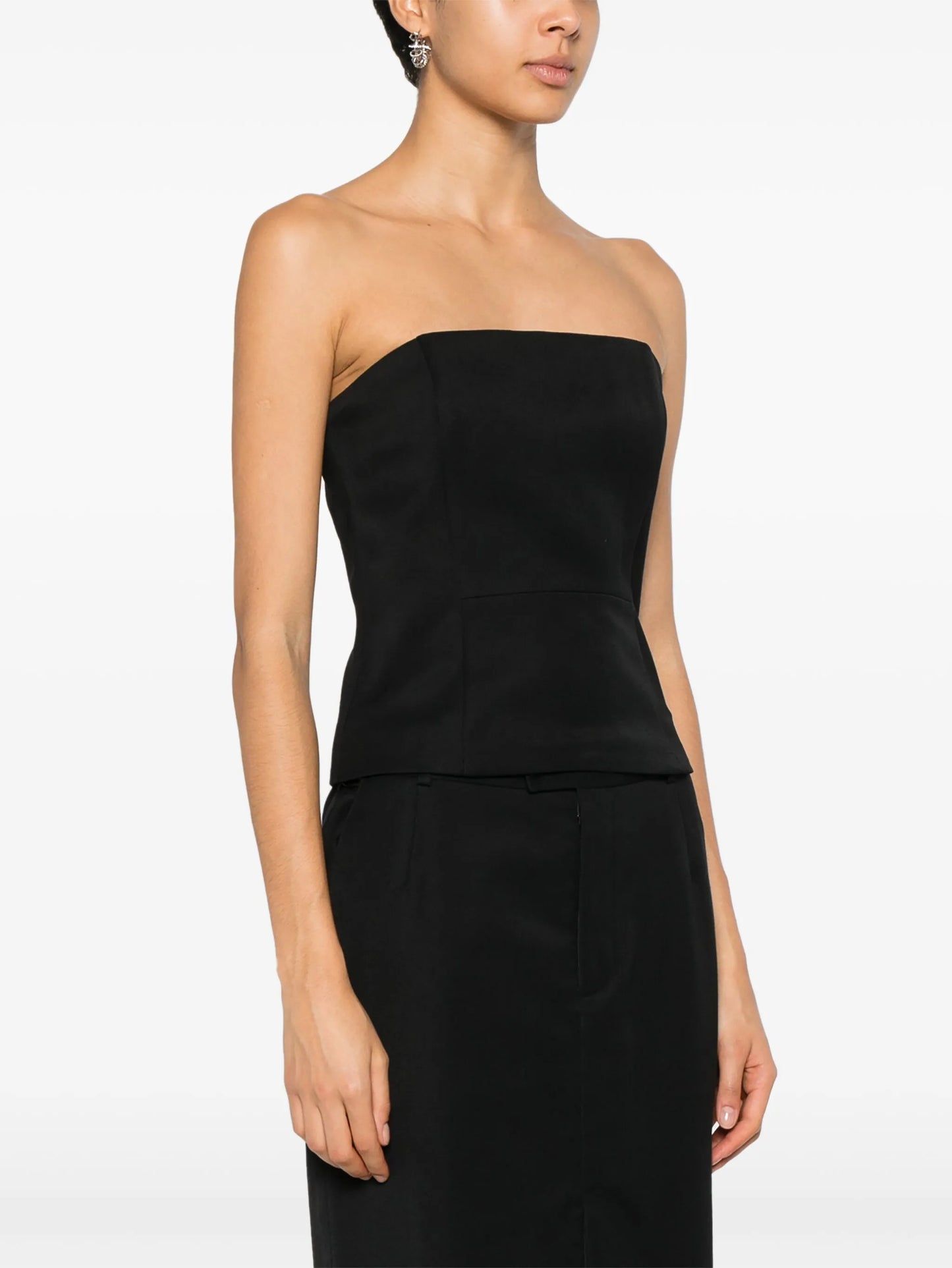 strapless corset top