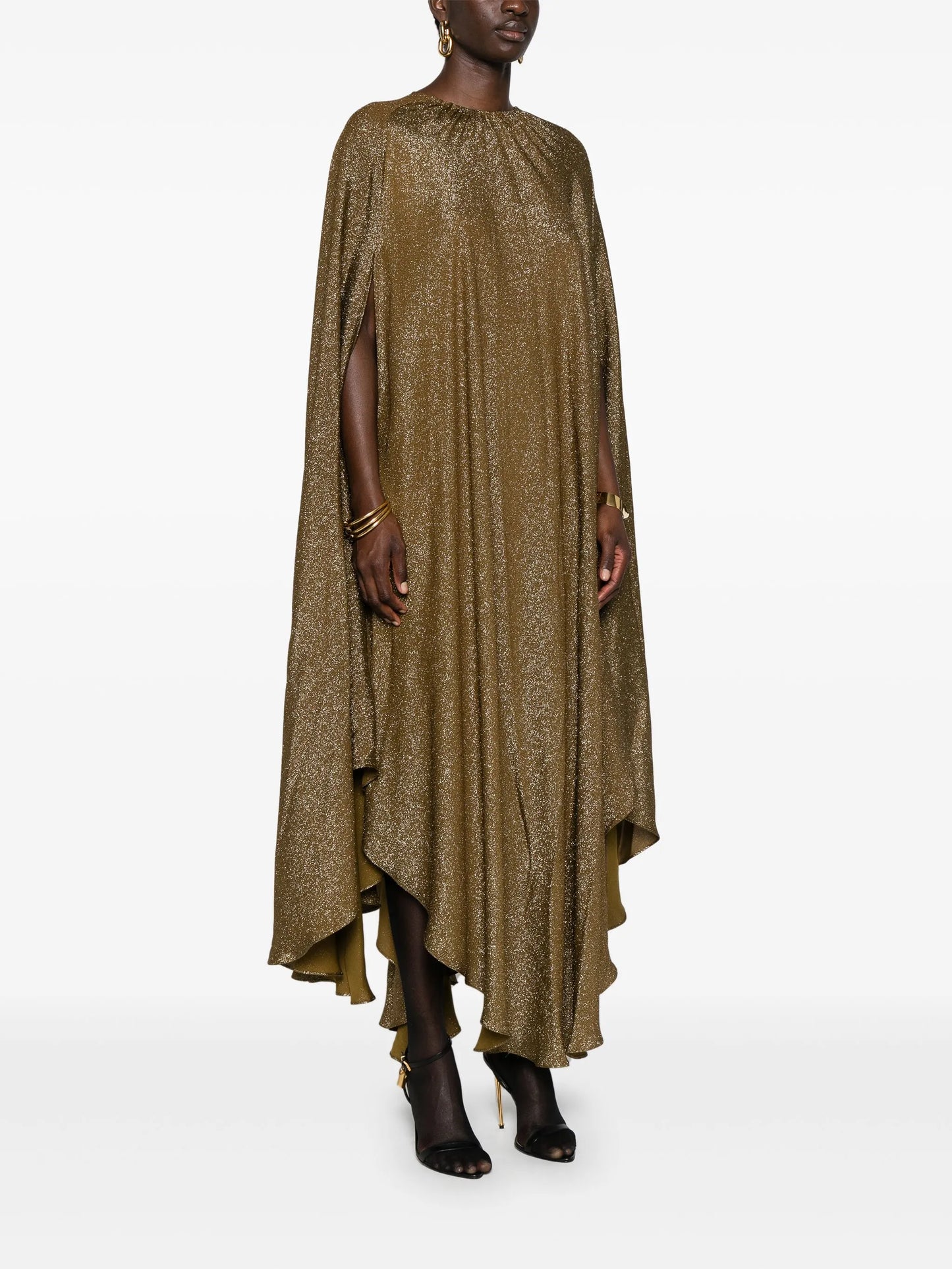 lurex midi kaftan