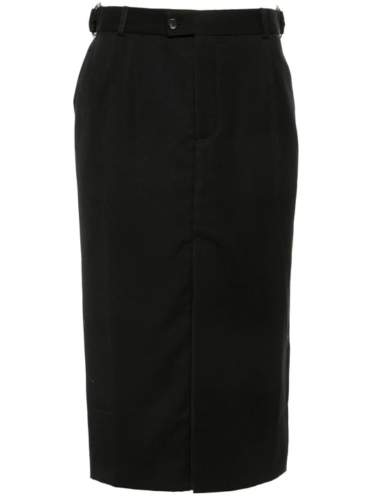 waist-tabs pencil skirt