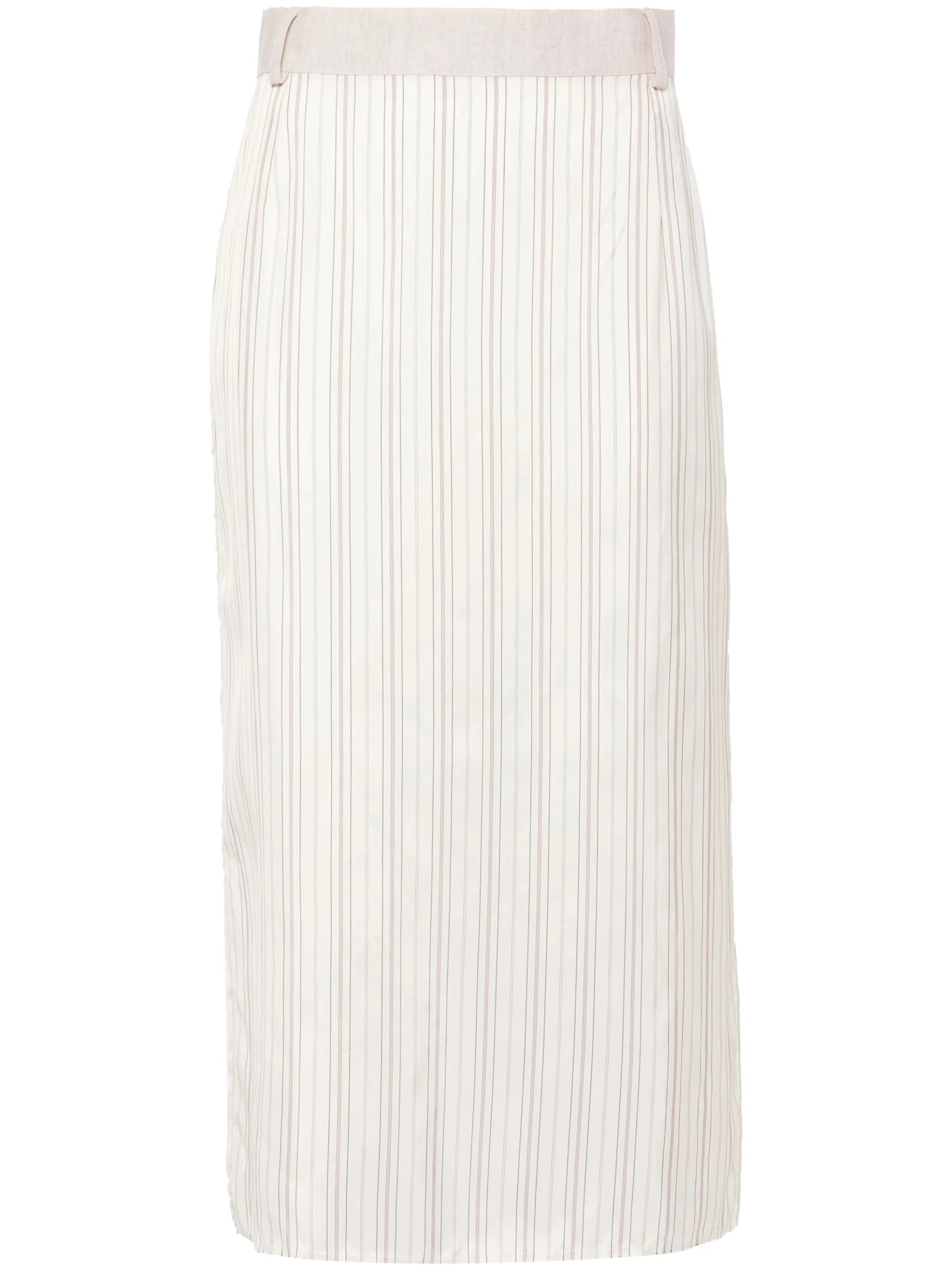 x Zegna striped midi skirt