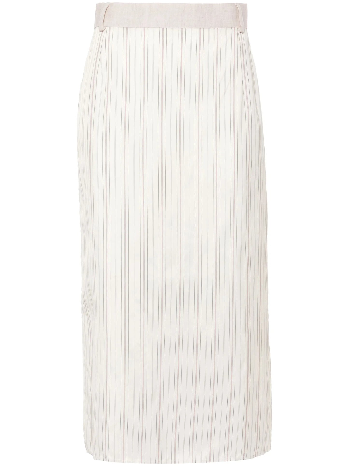 x Zegna striped midi skirt