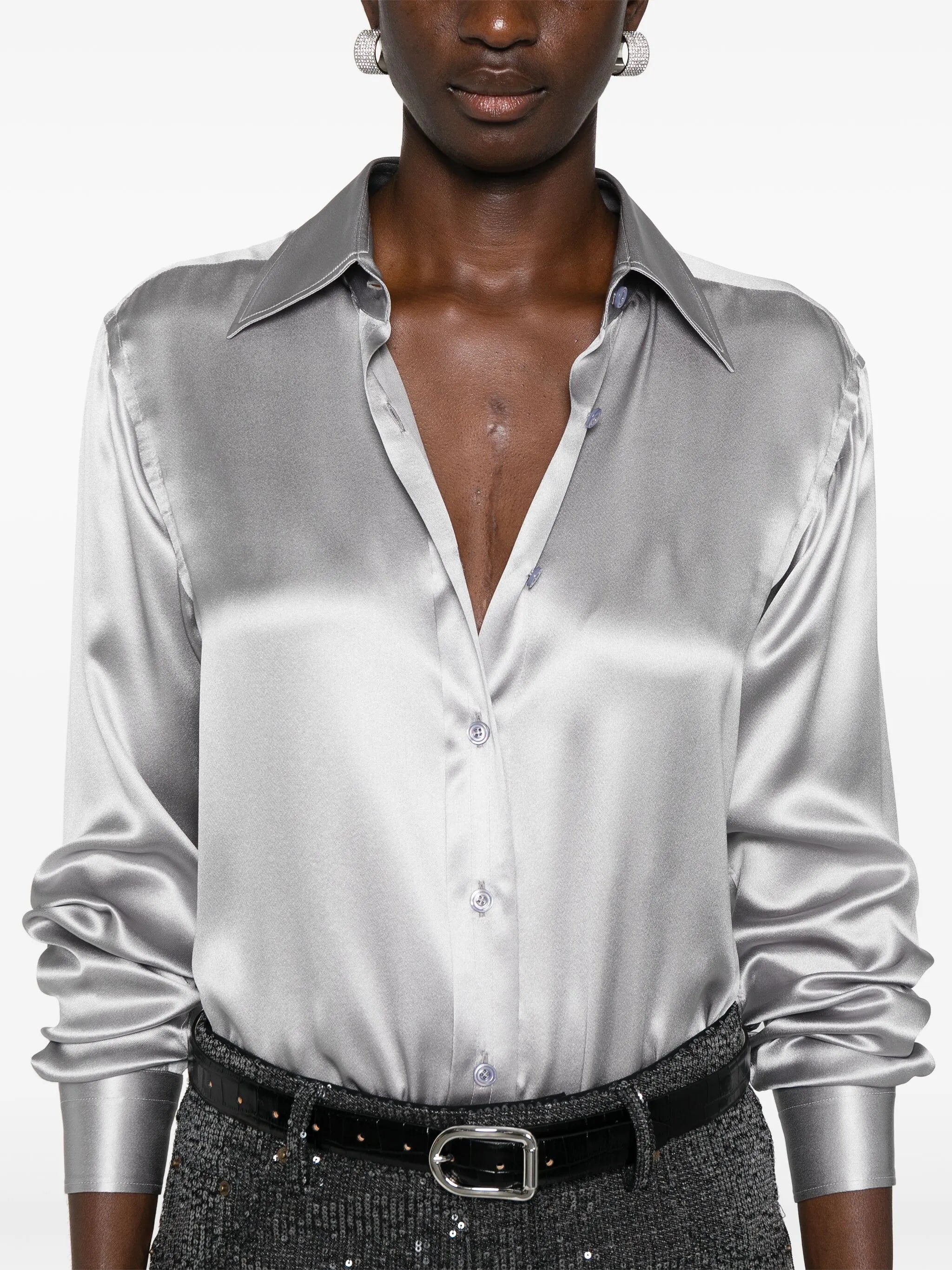 charmeuse silk shirt