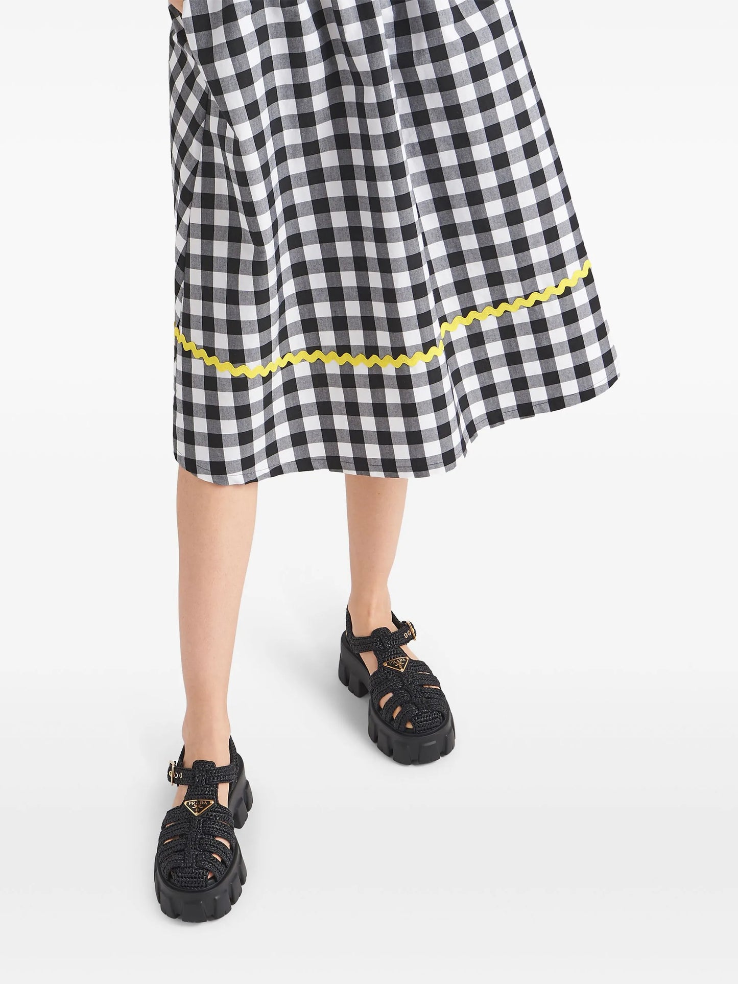 caged flatform raffia sandals