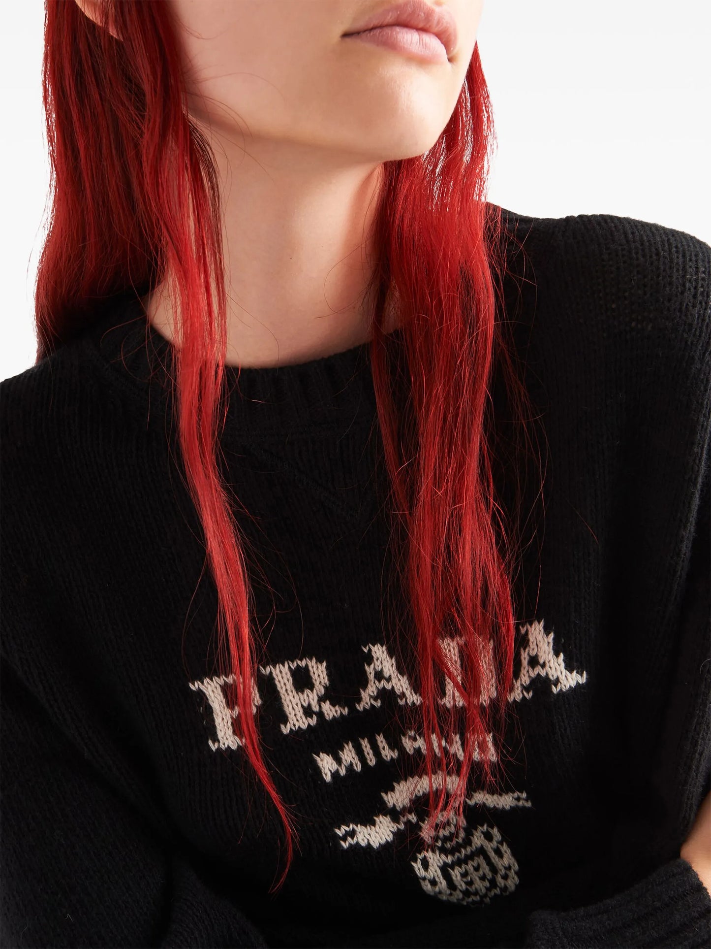 logo-intarsia wool-cashmere jumper