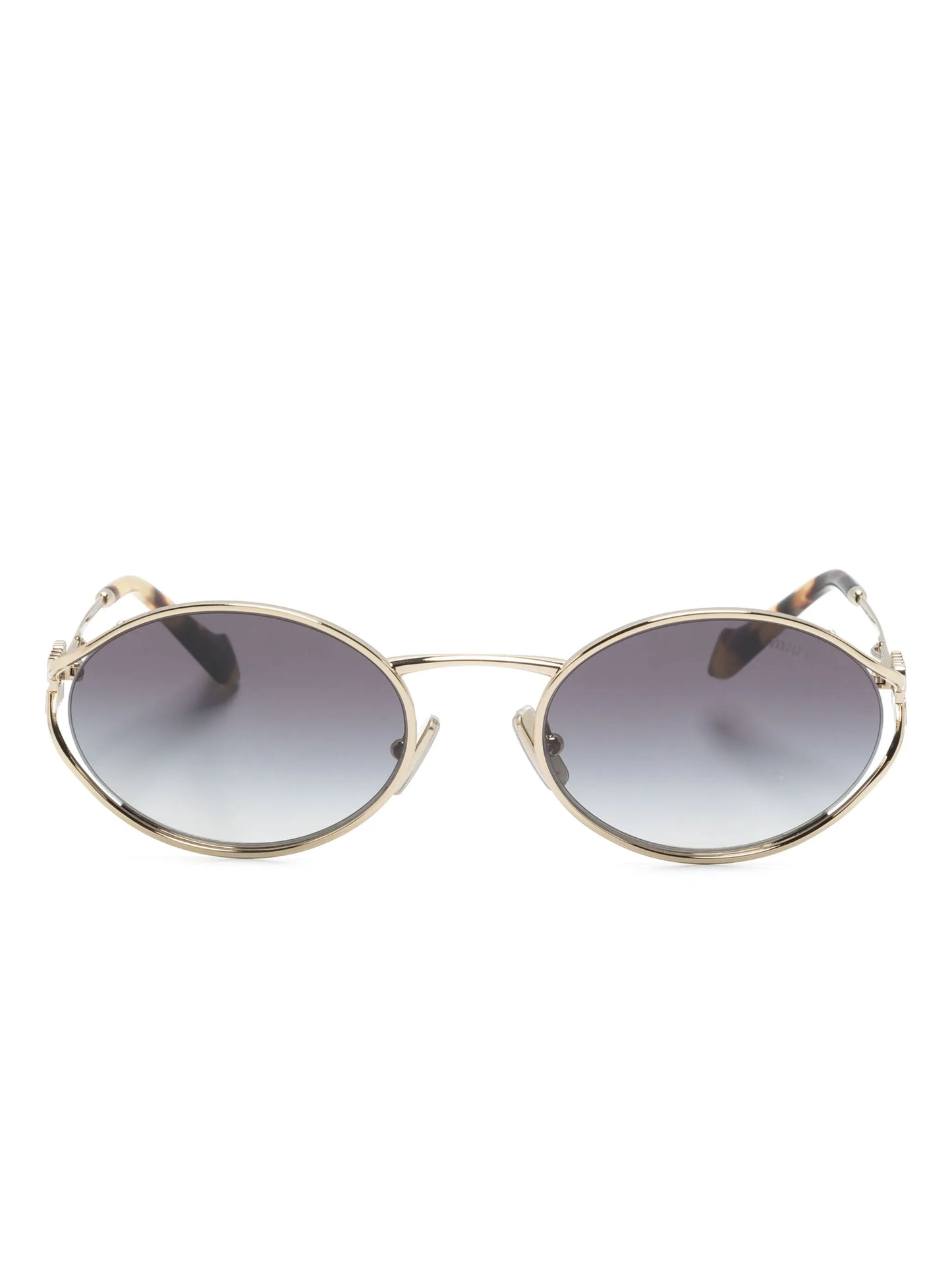 oval-frame sunglasses