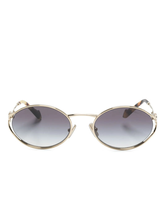 oval-frame sunglasses