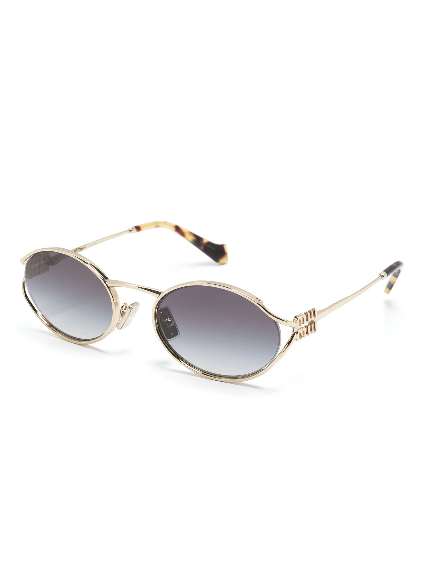 oval-frame sunglasses