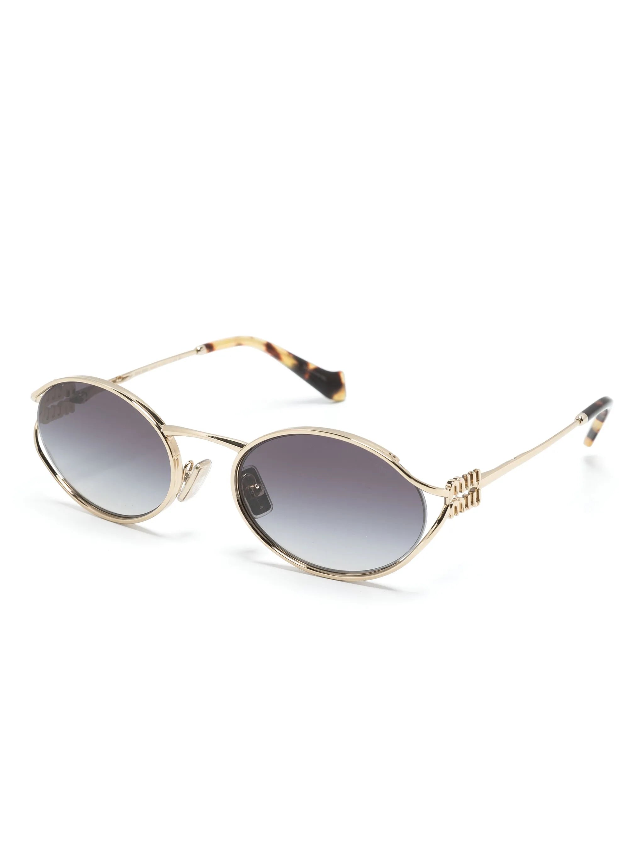 Miu Mium logo sunglasses