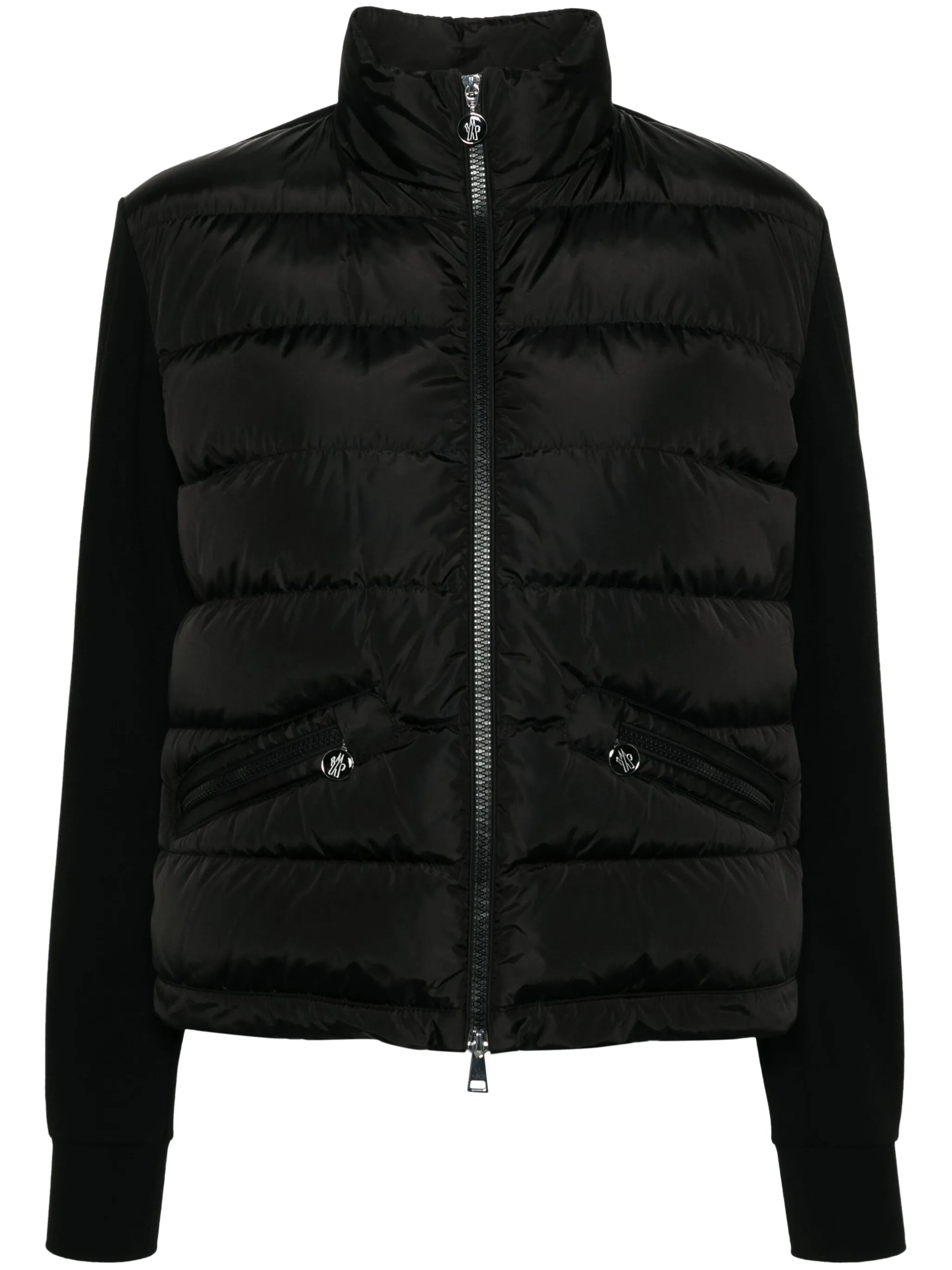 panelled puffer jacket
