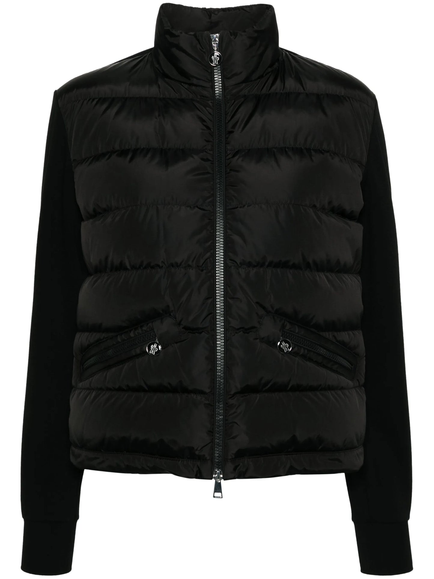panelled puffer jacket