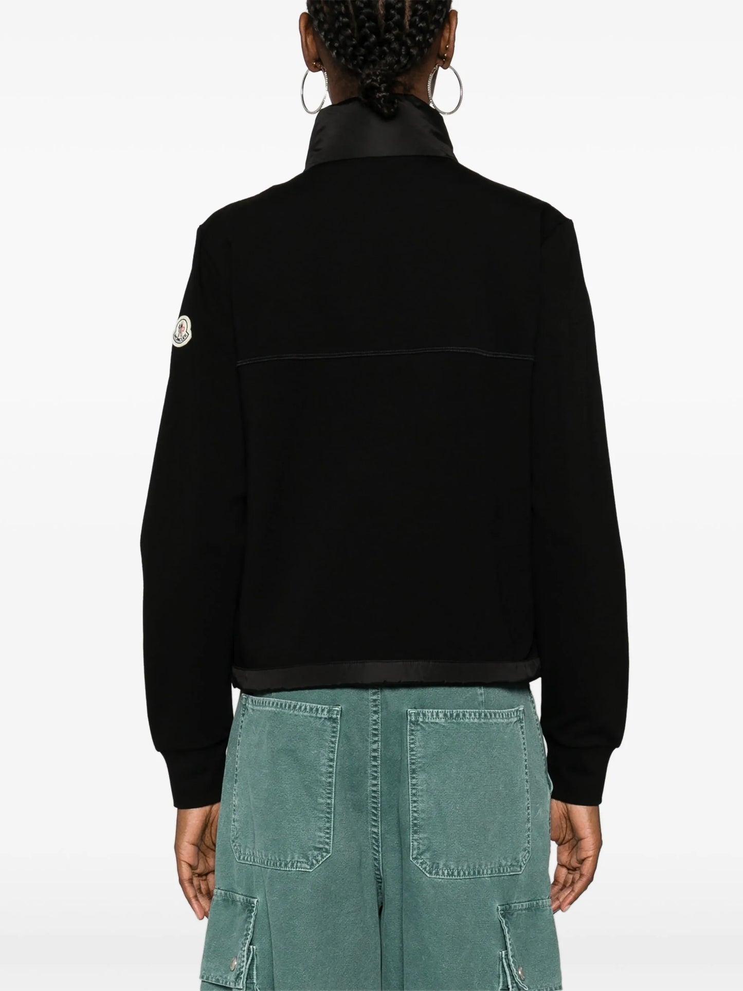 panelled puffer jacket