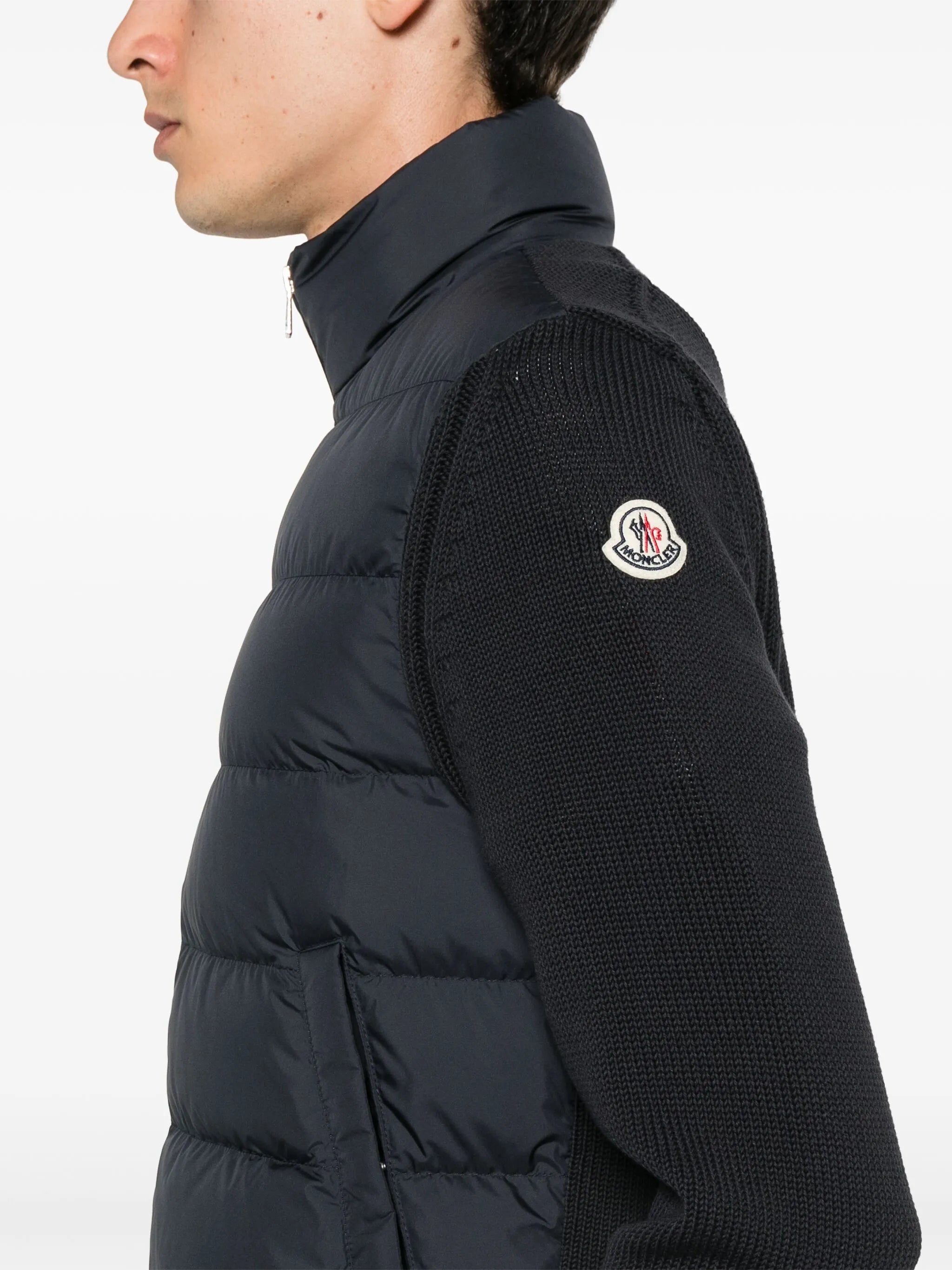 panelled down jacket